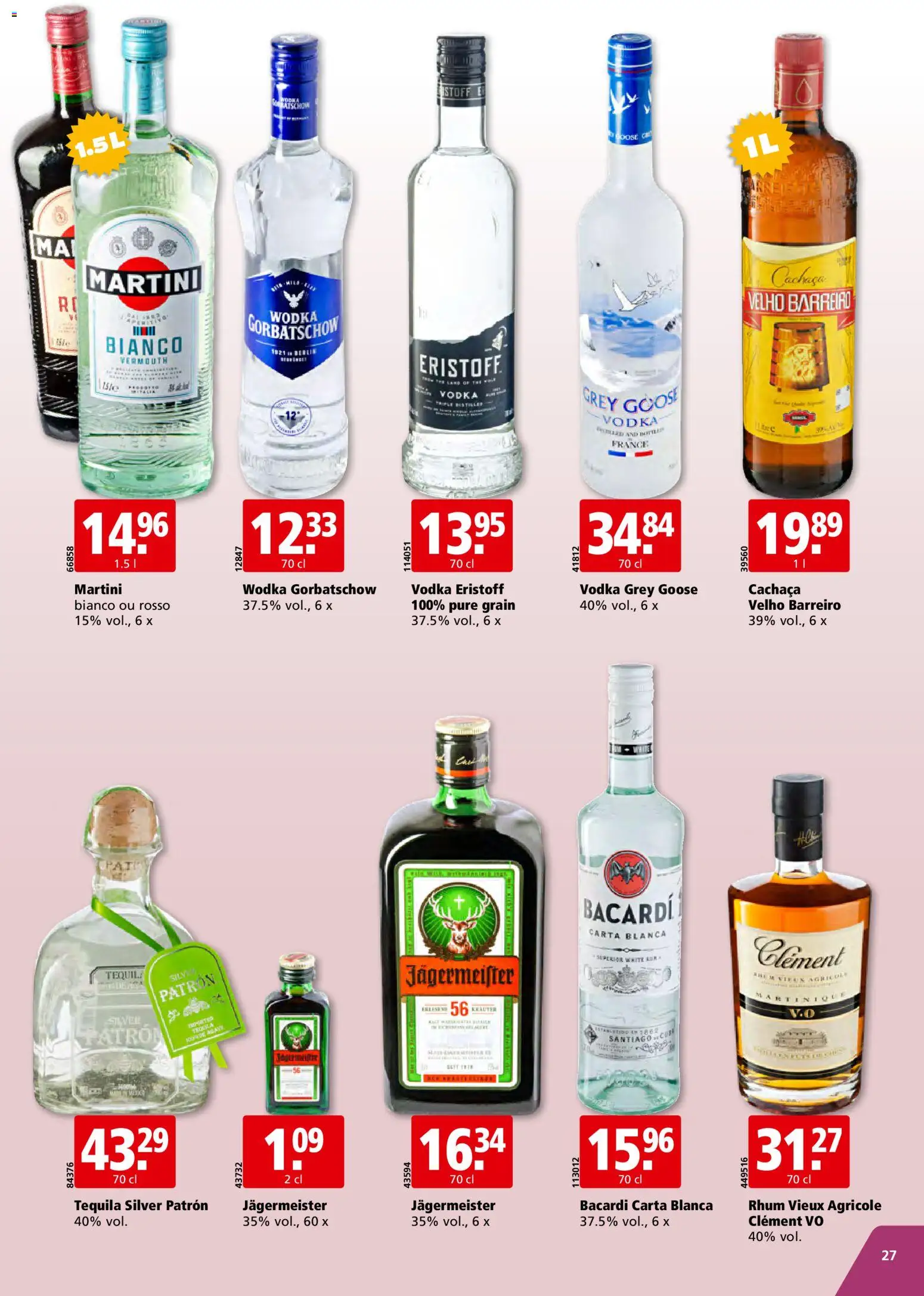 Aligro Aktionen Chavannes, Matran, Genève, Sion – gültig ab 17.11.2025 | Seite: 27 | Produkte: Wodka