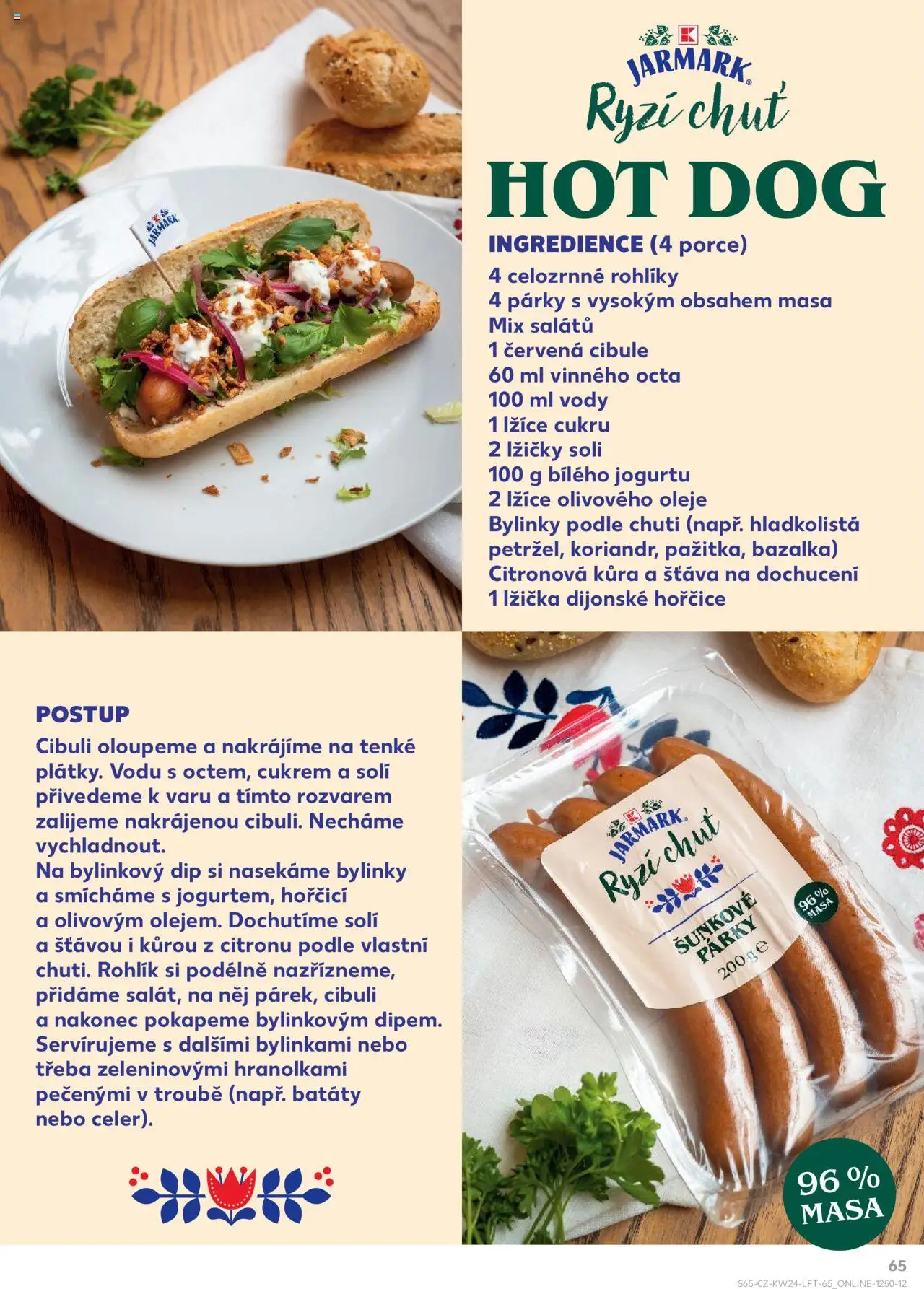 Kaufland leták od 11.06.2025 | Strana: 65 | Produkty: Hot dog, Batáty, Rýži, Mix salátů