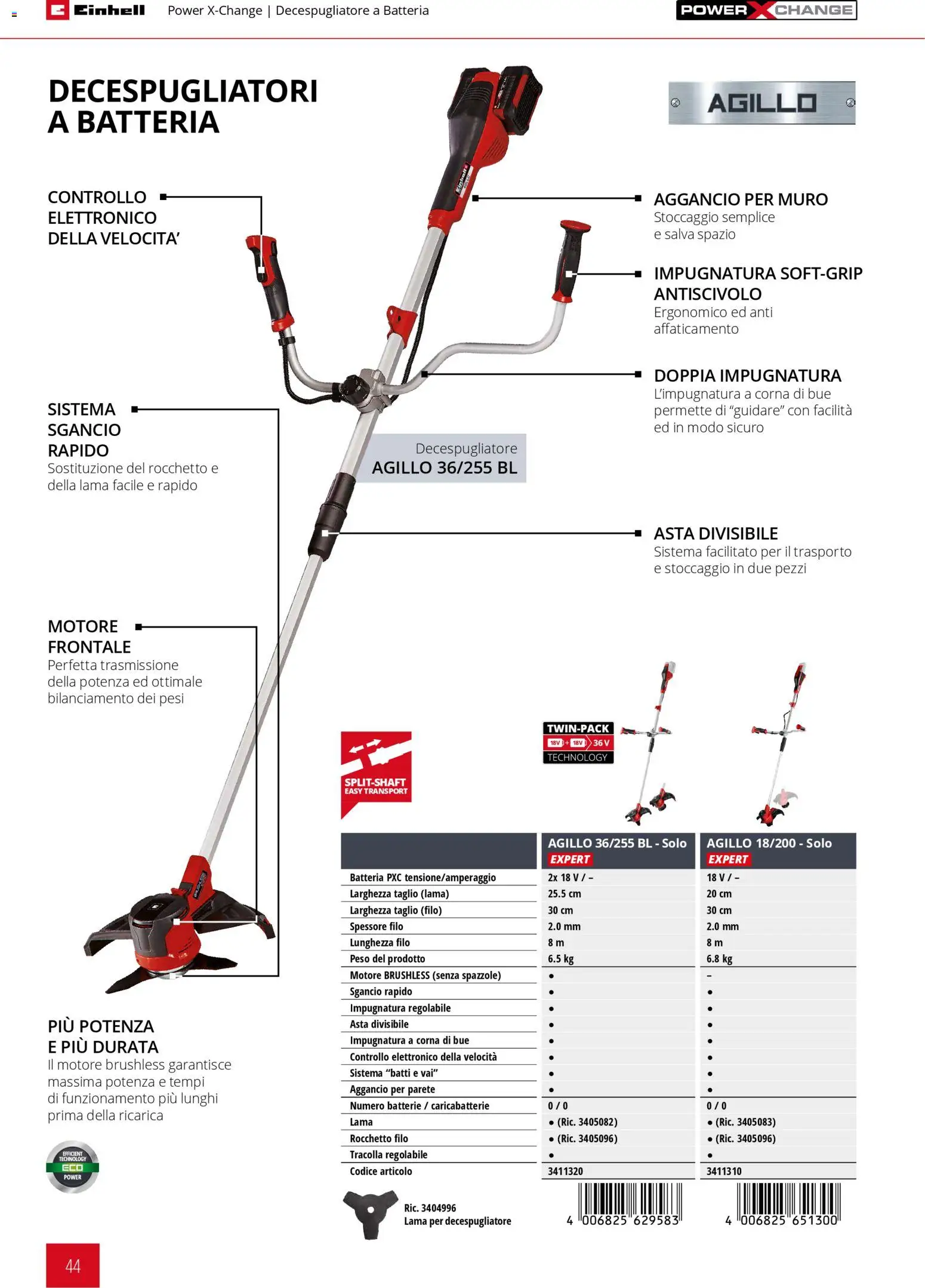 Volantino Einhell del 17.03.2026 | Pagina: 46 | Prodotti: Decespugliatore, Batteria, Batterie, Caricabatterie