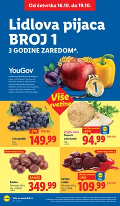 Kuvana cvekla, Pakovanje 500 g, 1 kg = 219.98 - pregled Lidl kataloga - važi od 16.10.2025 | Strana: 6 | Proizvode: Cvekla, Pakovanje, Celer