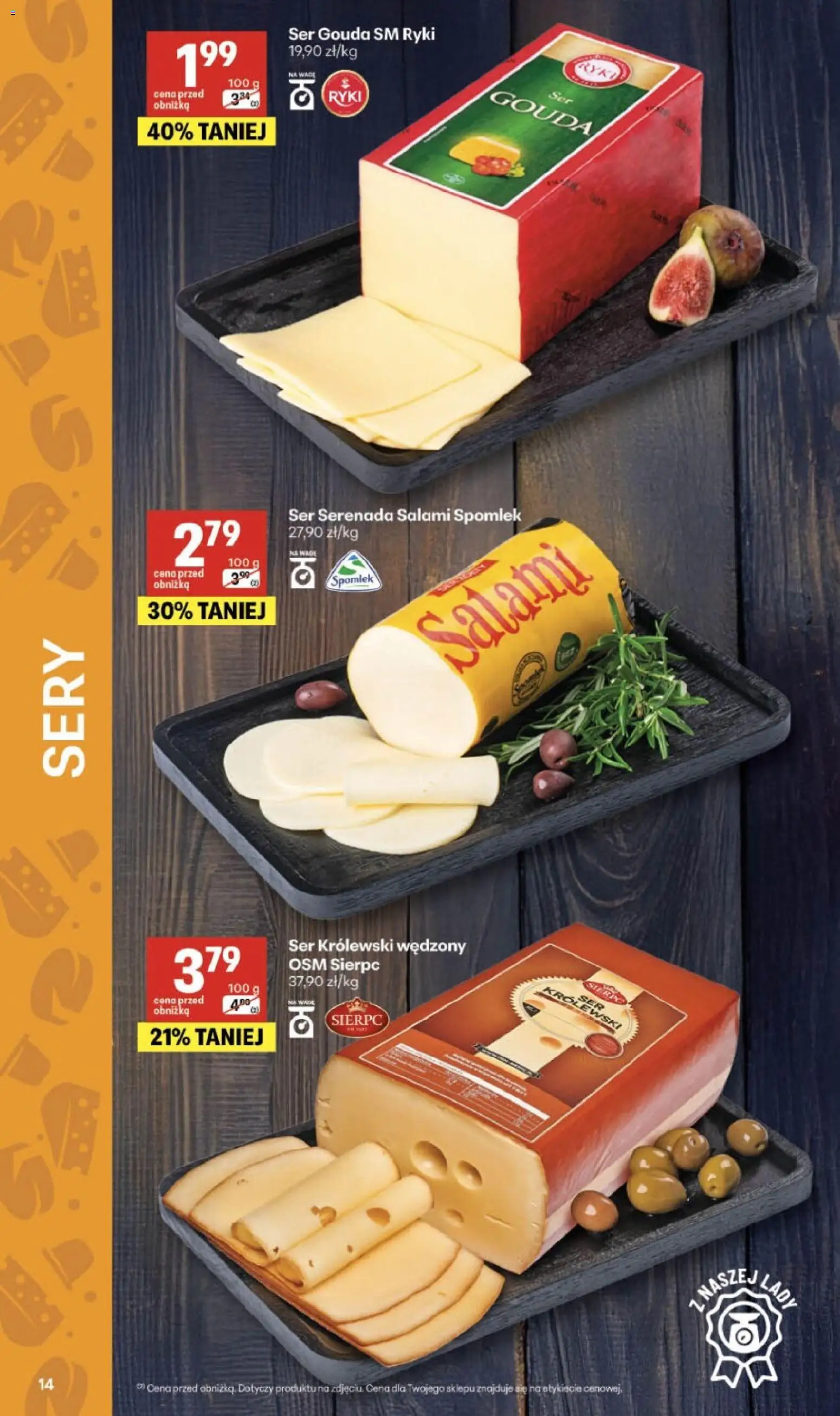 Delikatesy Centrum Gazetka od 26.02.2026 | Strona: 14 | Produkty: Sery, Ser, Salami, Ser gouda