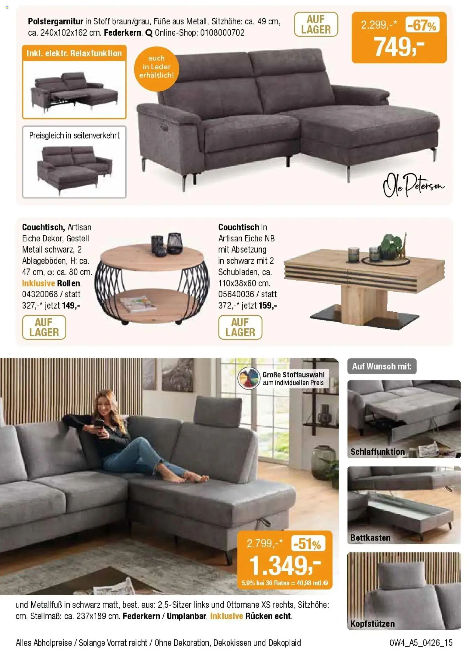 Angebote - Für Zuhause-Liebhaber – gültig ab 01.04.2026 | Seite: 15 | Produkte: Couchtisch