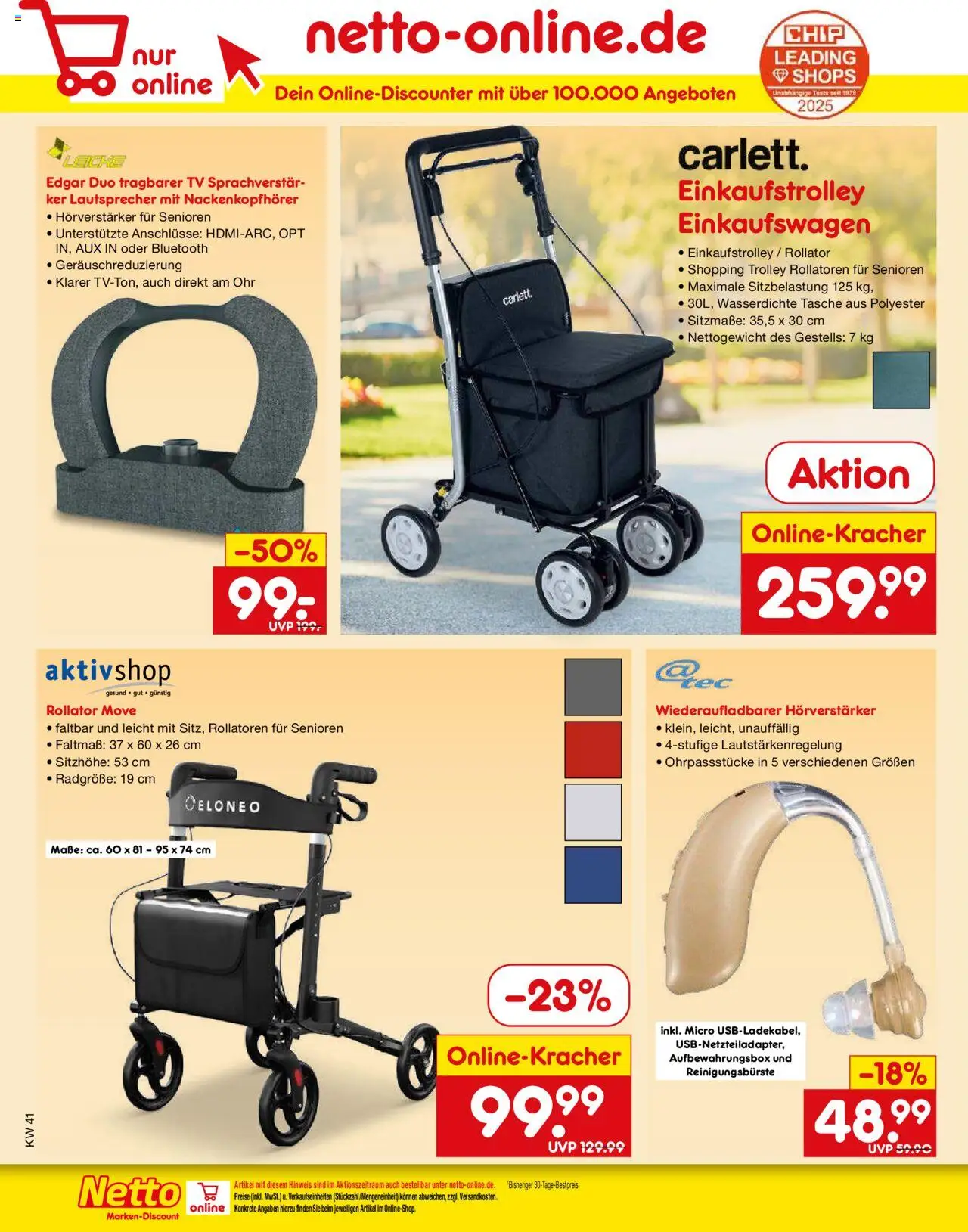 Netto Marken-Discount Prospekt 	 – gültig ab 06.10.2025 | Seite: 58 | Produkte: Tasche, Lautsprecher, TV