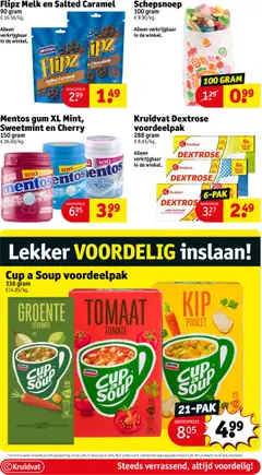 Mentos gum XL Mint, Sweetmint en Cherry, 150 gram of Mentos gum in Mint, Sweetmint en Cherry flavors. - Voorbeeld van een folder van Kruidvat, geldig van 14.10.2025 | Pagina: 23