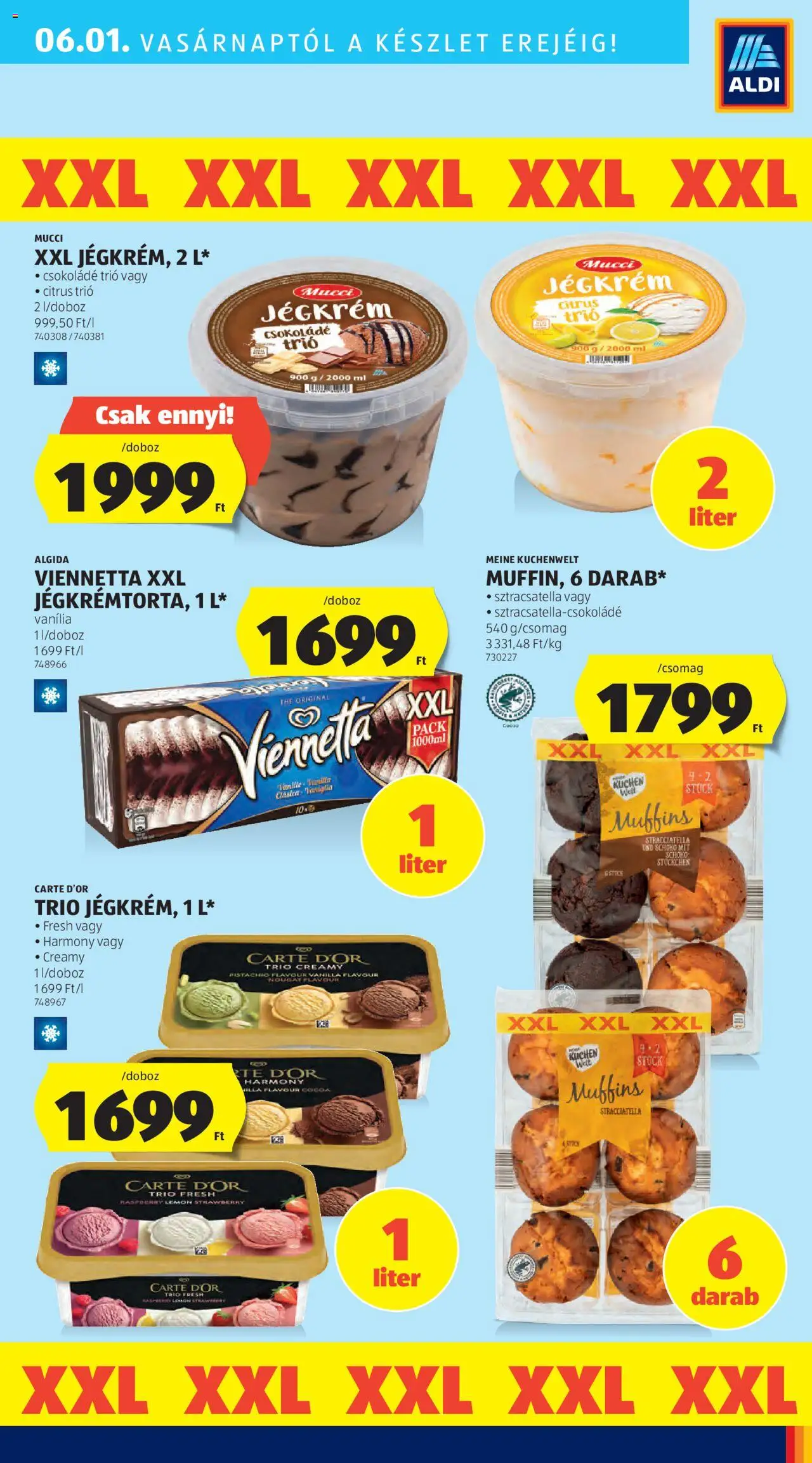 Aldi akciós ujság - amely érvényes a következő dátumtól: 29.05.2025 | Oldal: 37 | Termékek: Muffin, Csokoládé, Jégkrém