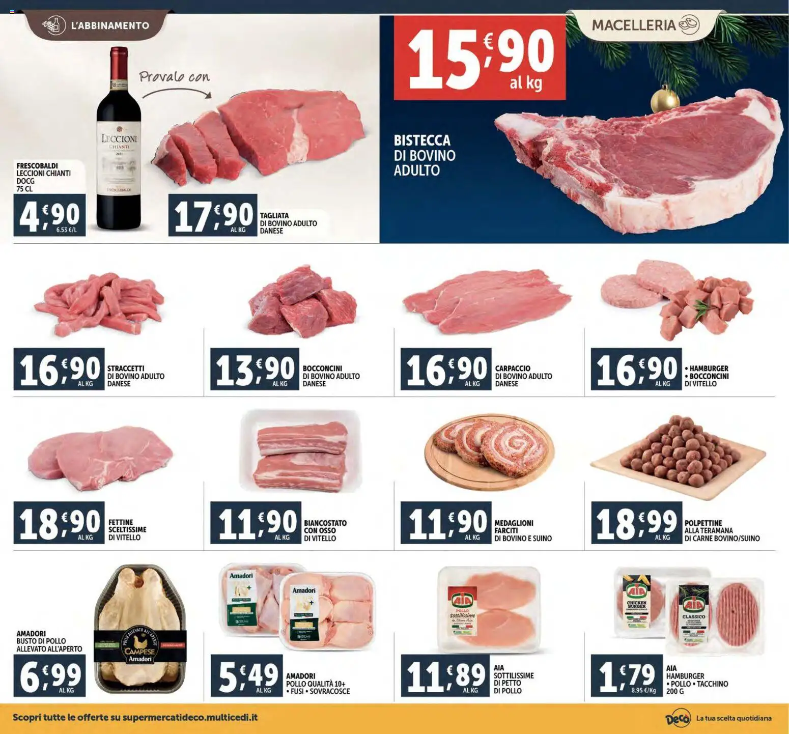 Volantino Decò del 02.12.2025 | Pagina: 12 | Prodotti: Petto di Pollo, Pollo, Suino, Hamburger