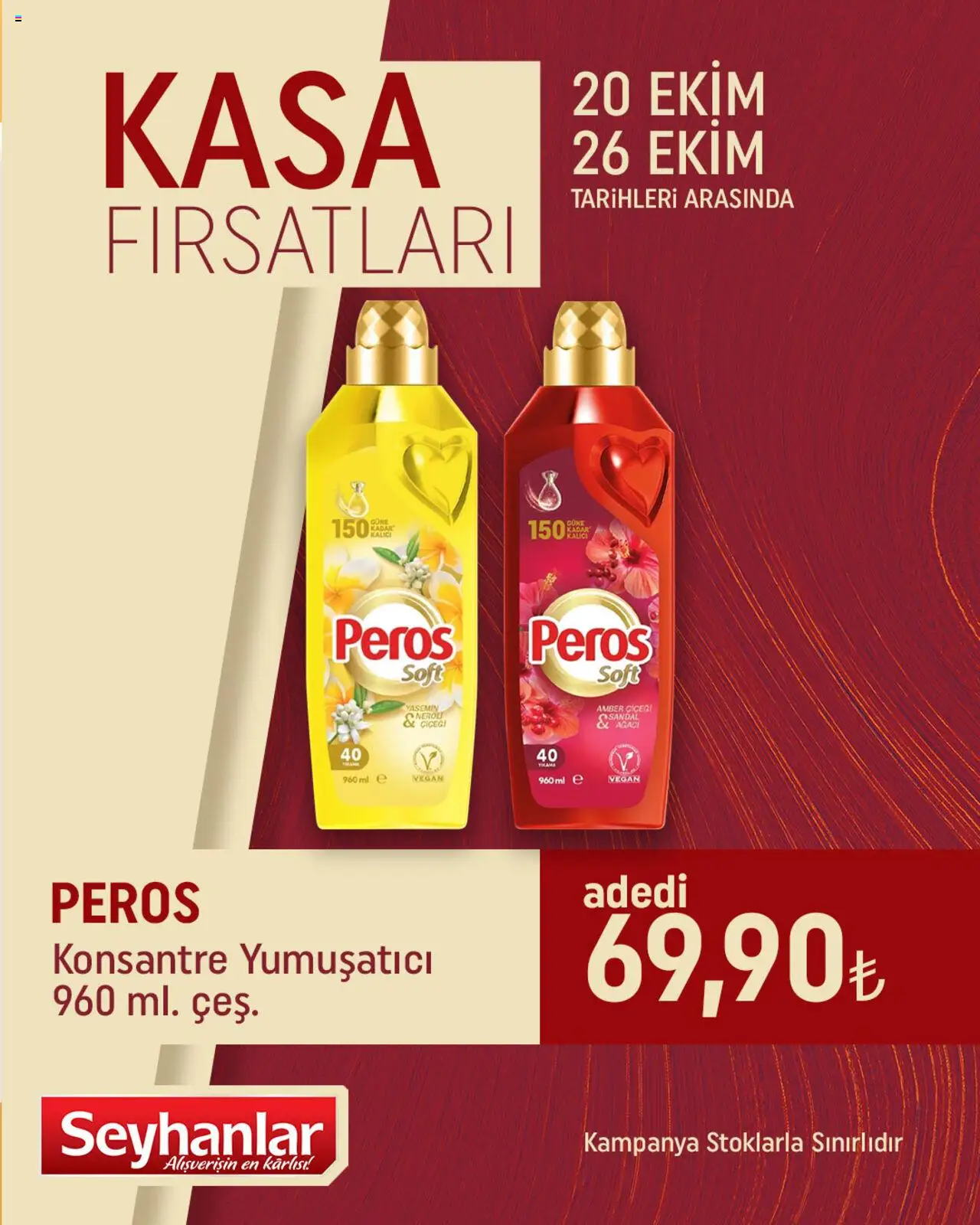 Seyhanlar Market Kasa Fırsatları - 20.10.2025 tarihinden itibaren geçerlidir | Sayfa: 3 | Ürünler: Yumuşatıcı, Yasemin, Kasa
