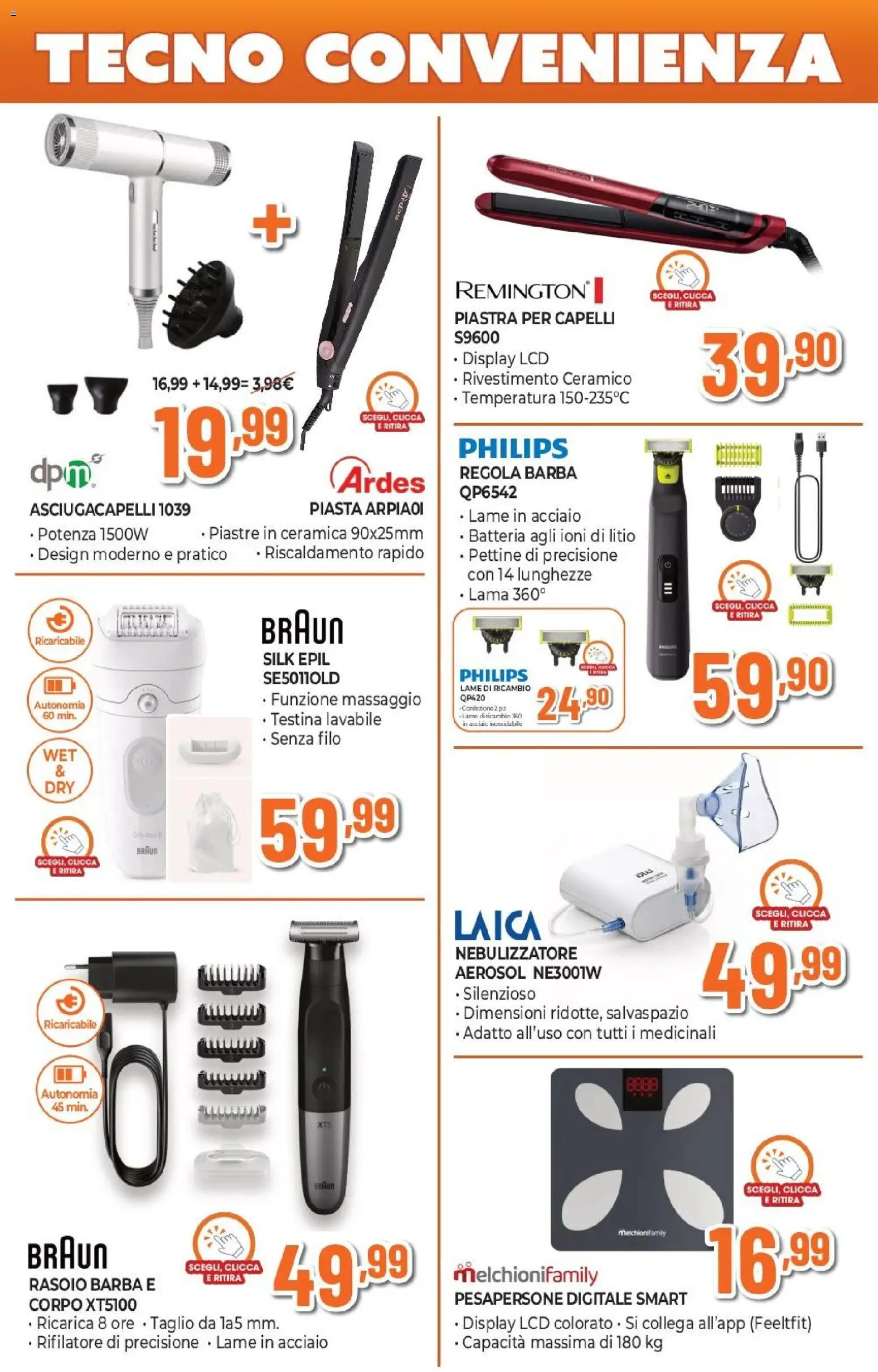 Volantino Expert del 26.03.2026 | Pagina: 25 | Prodotti: Rasoio, Nebulizzatore, Asciugacapelli, Batteria