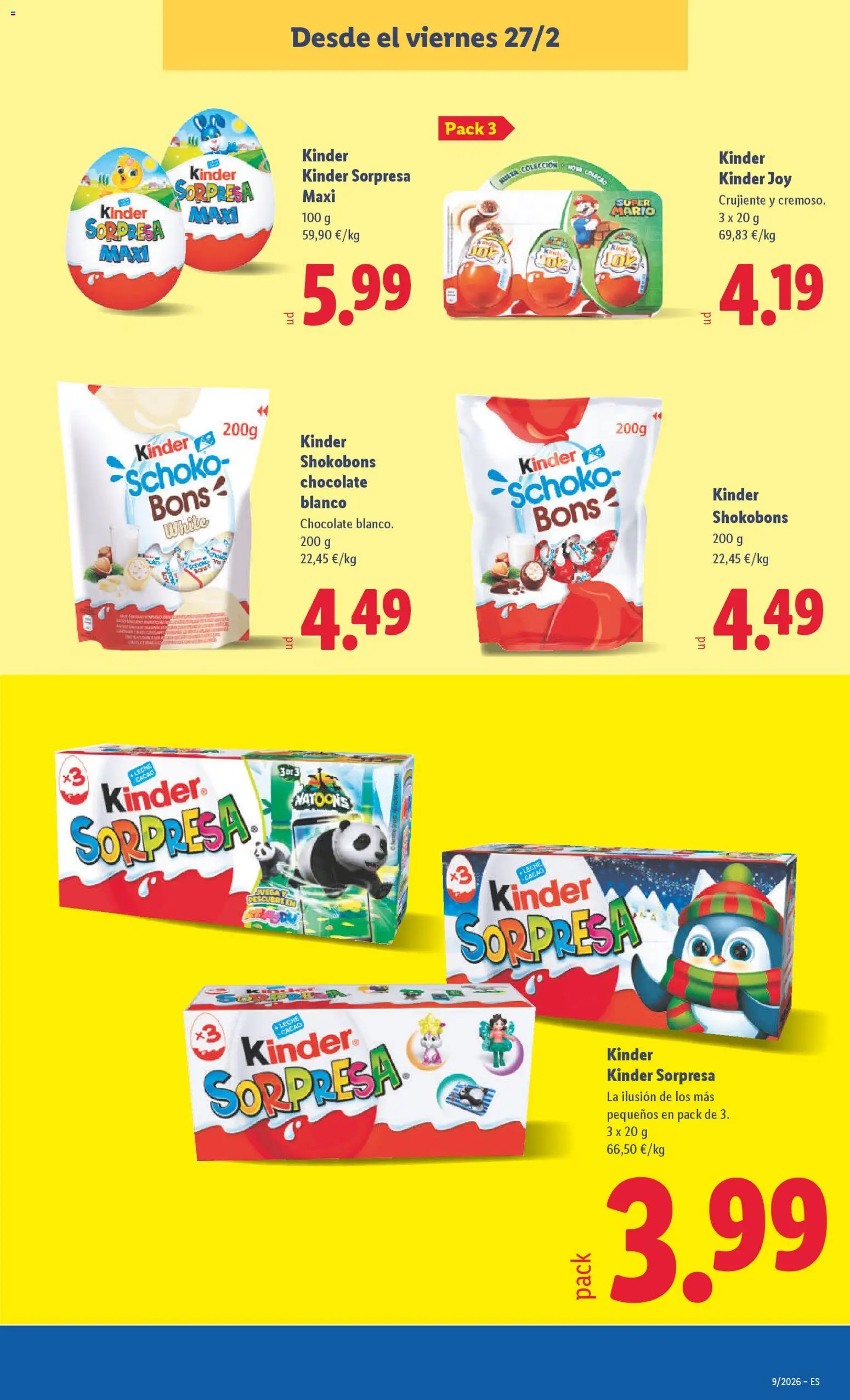 Lidl folleto │ válido desde el 23.02.2026 | Página: 35 | Productos: Leche, Chocolate, Φρυγανιές σικάλεως