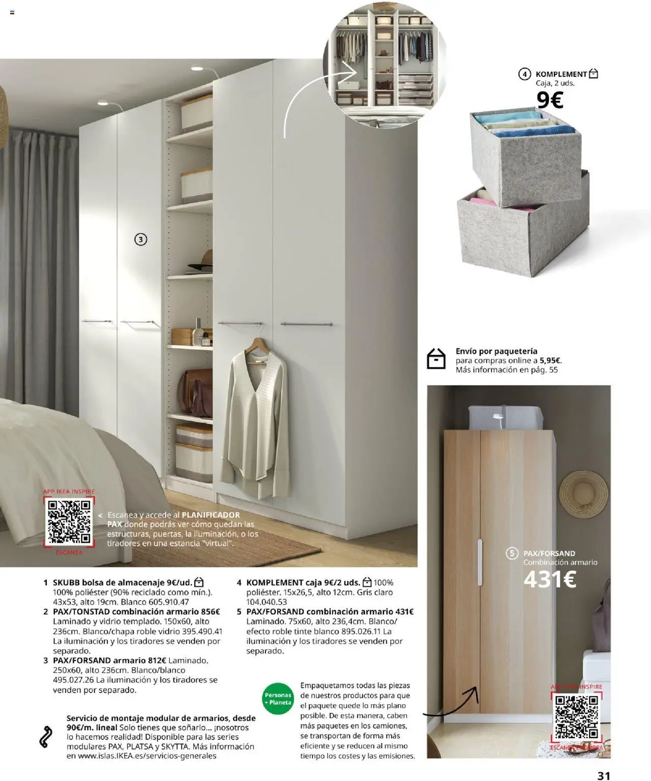 Catálogo IKEA Dormitorios │ válido desde el 04.02.2025 | Página: 31 | Productos: Tinte, Bolsa, Almacenaje, Caja