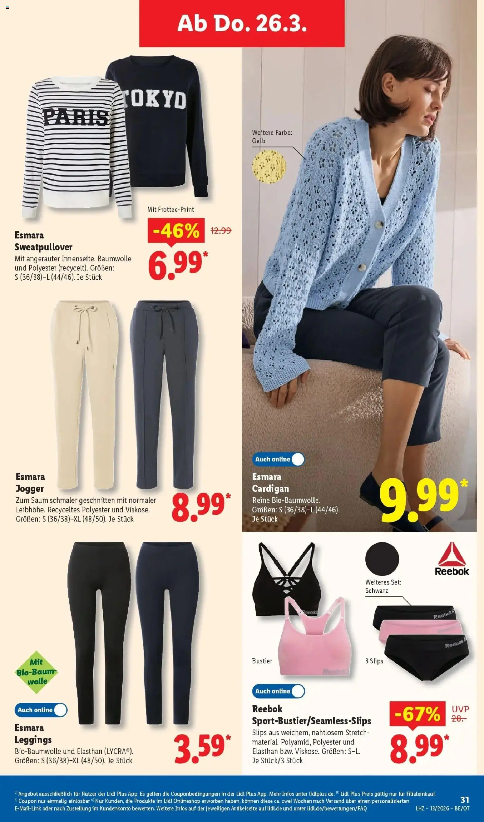 Lidl Prospekt Thale – gültig ab 23.03.2026 | Seite: 51 | Produkte: Cardigan, Leggings