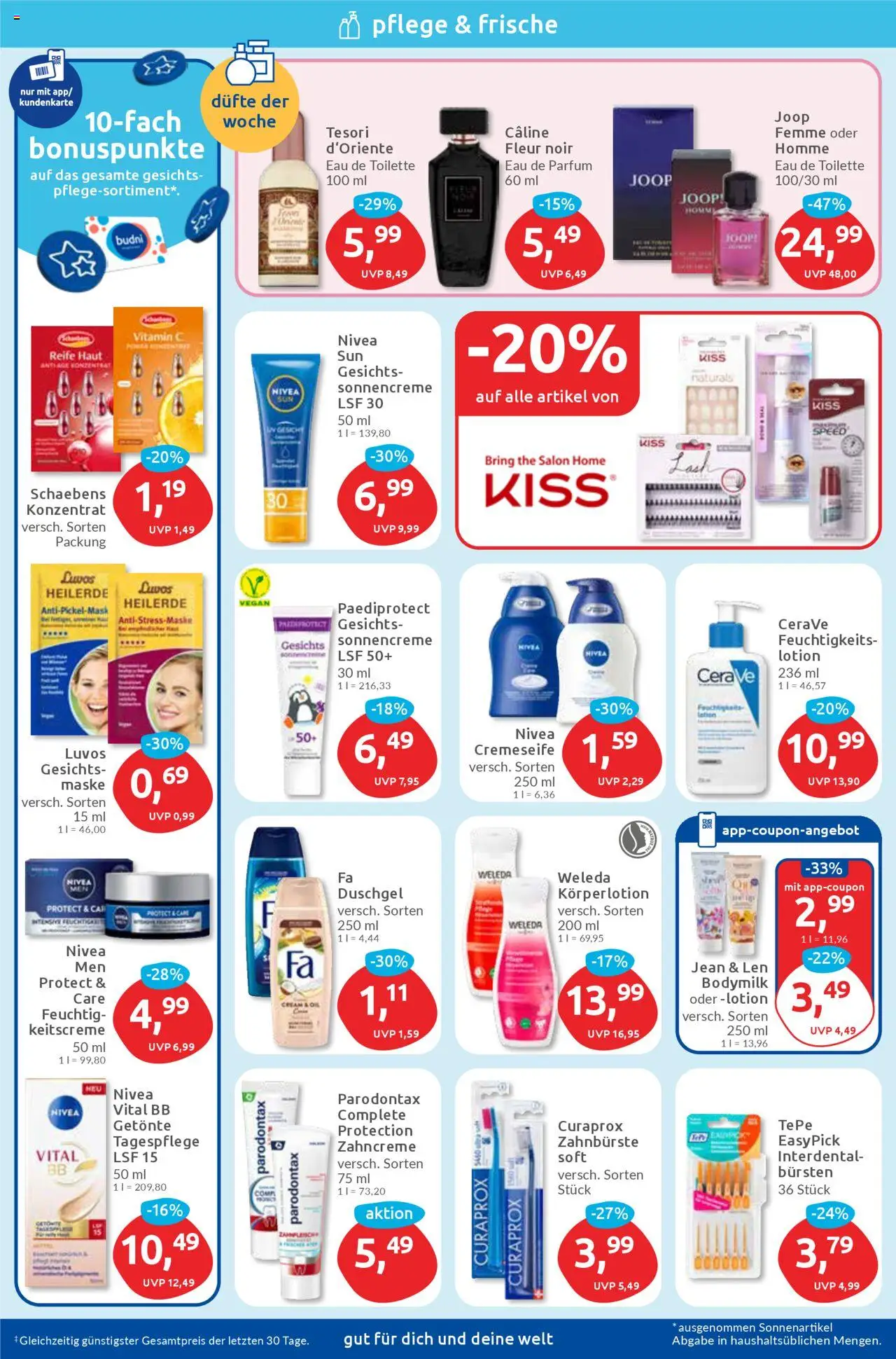 Budni Prospekt 	 - gültig ab dem 28.07.2025 | Seite: 2 | Produkte: Eau de Toilette, Duschgel, Körperlotion, Eau de Parfum