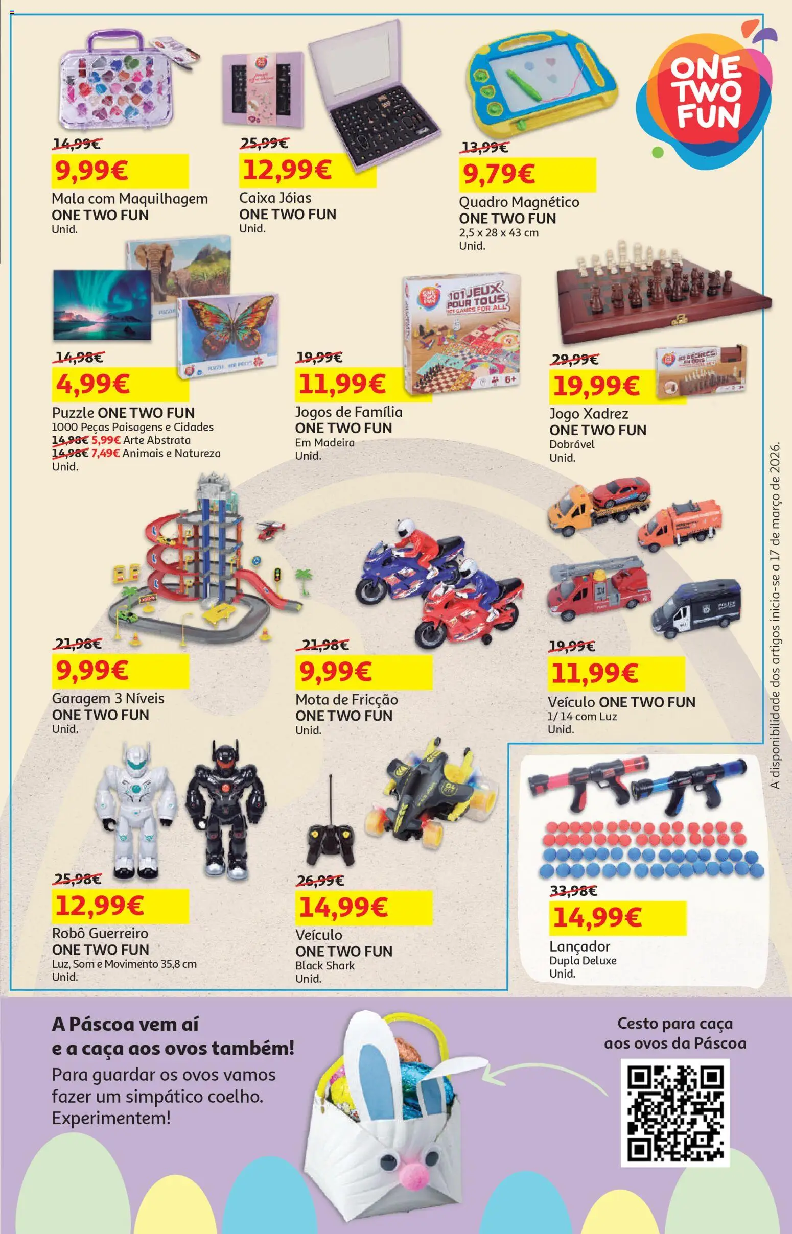 Auchan - Páscoa │ válido de 13.03.2026 | Página: 9 | Produtos: Jogos, Robô, Maquilhagem, Ovos