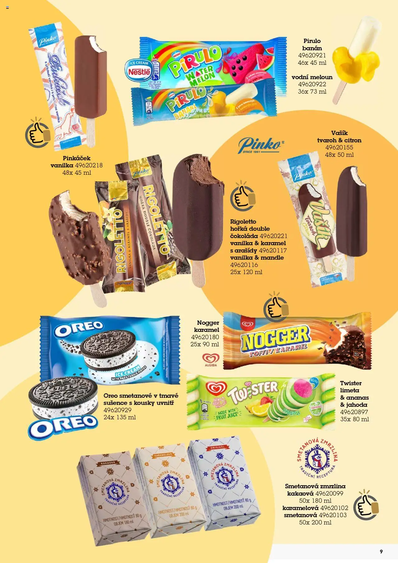 Jip katalog zmrzliny 2024/25 od 30.12.2024 | Strana: 9 | Produkty: Meloun, Ananas, Zmrzlina, Arašídy