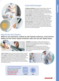Toom Baumarkt Wände streichen und tapezieren ab 01.01.2026 gültig | Seite: 7 | Produkte: Tür, Bürste, Wasser, Video
