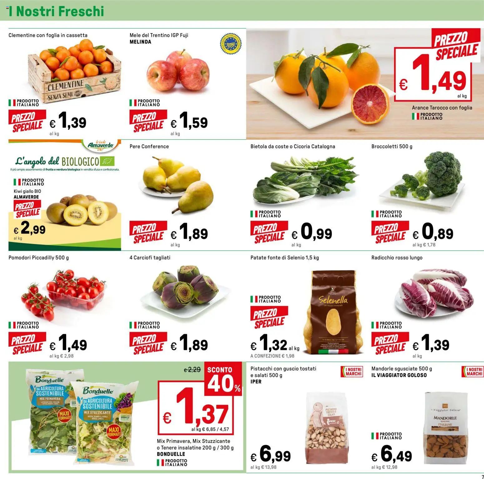 Volantino Iper del 31.12.2025 | Pagina: 7 | Prodotti: Arance, Pomodori, Broccoletti, Carciofi