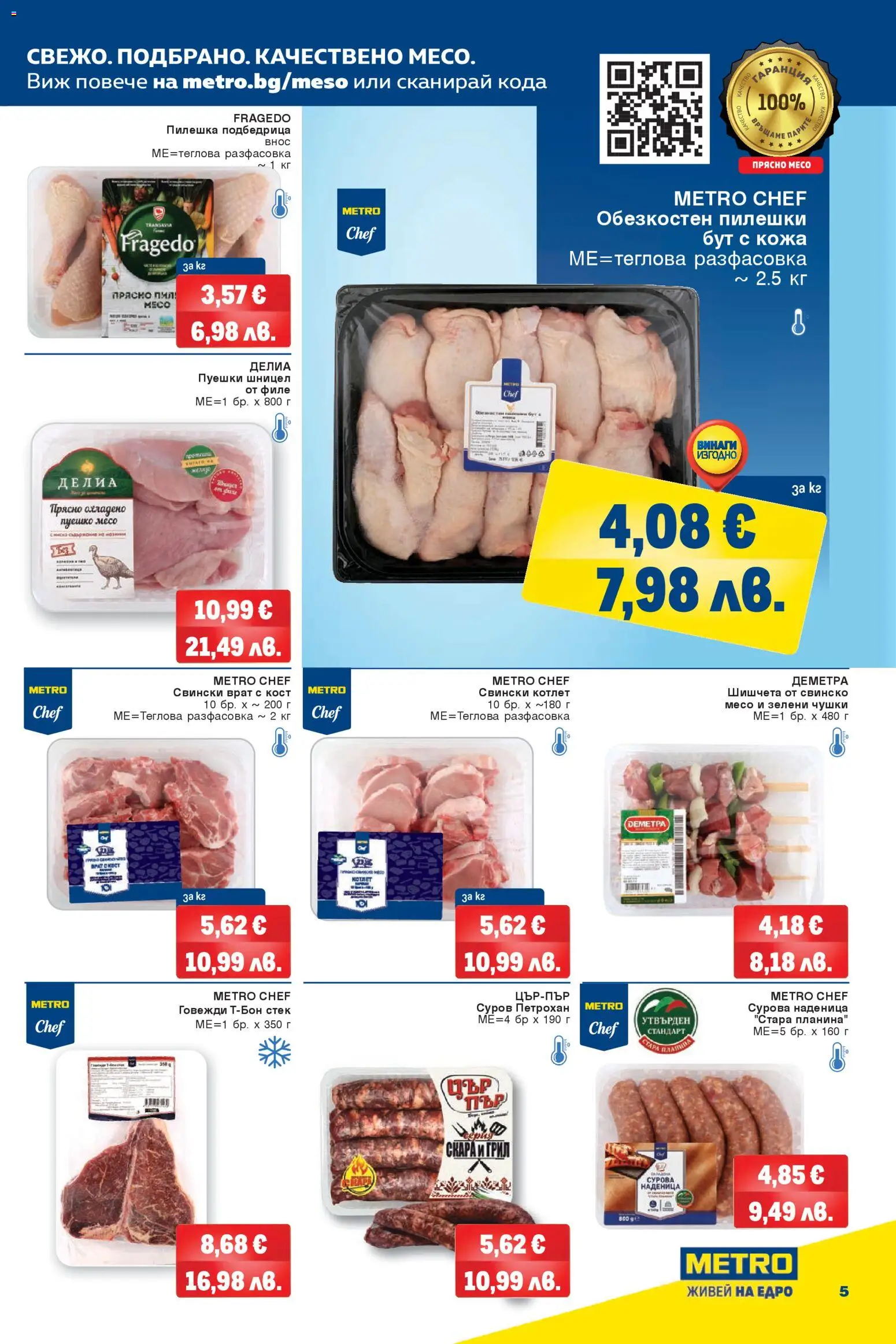 {H1} | Страница: 5 | Продукти: Свинско, Пуешко, Скара, Шишчета