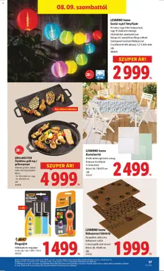 Lidl akciós ujság - amely érvényes a következő dátumtól: 07.08.2025 | Oldal: 37 | Termékek: Fényfüzér, Grill, Lábtörlő, Asztalterítő