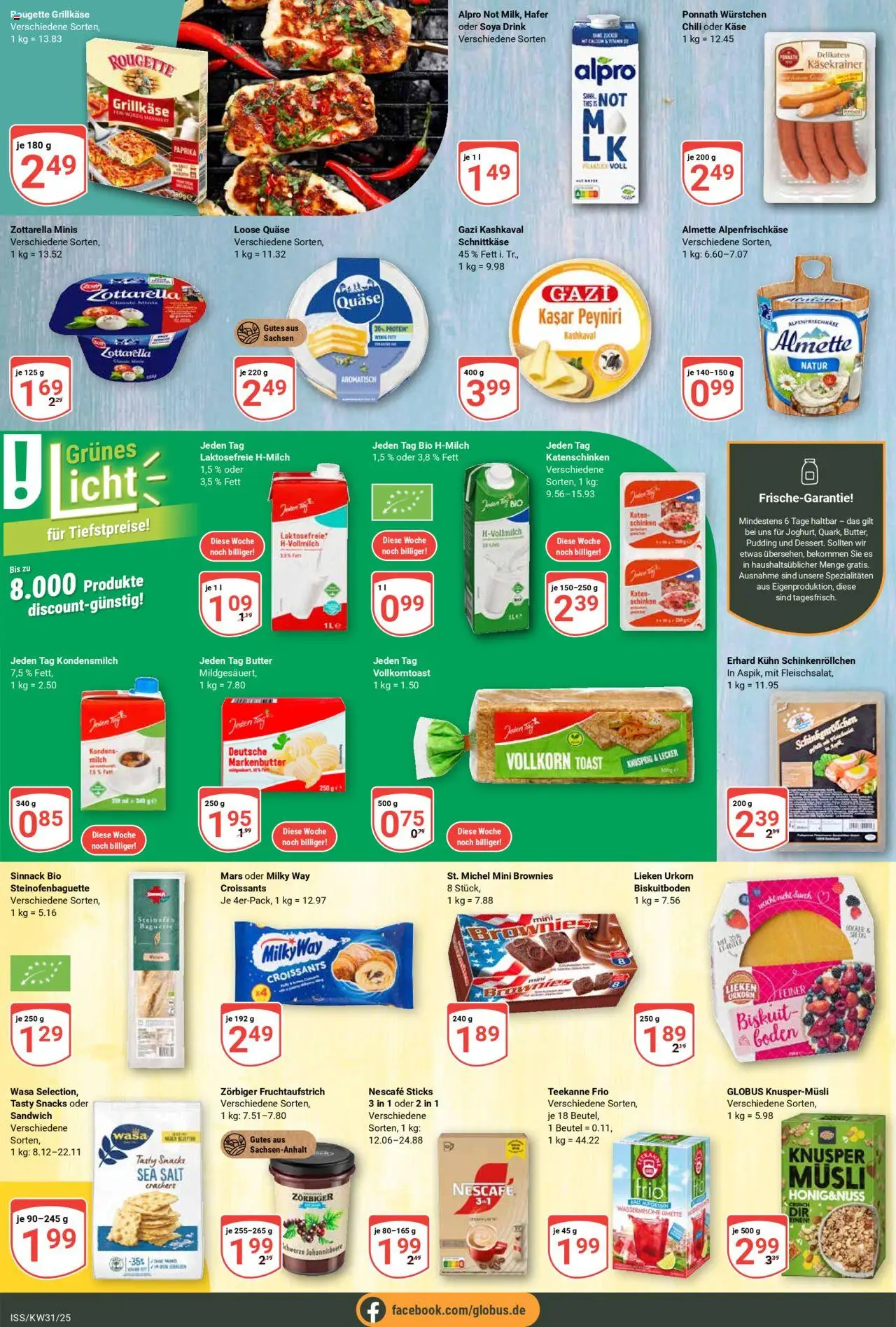 Globus Prospekt 	 - gültig ab dem 28.07.2025 | Seite: 9 | Produkte: Toast, Käsekrainer, Mars, Schinken