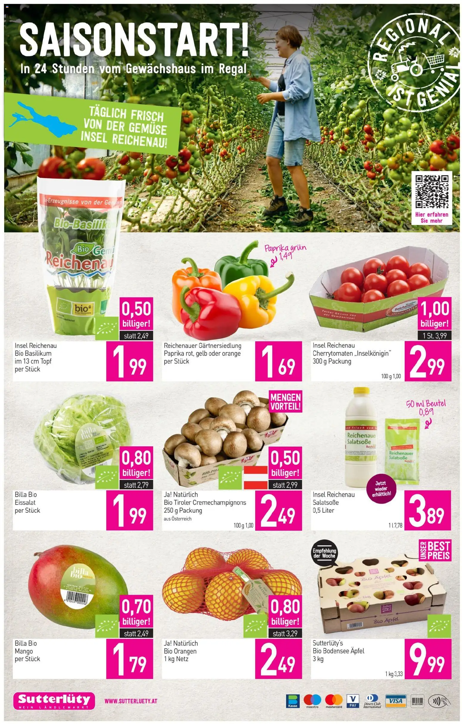Sutterlüty Flugblatt gültig ab 16.04.2026 | Seite: 12 | Produkte: Mango, Regal, Äpfel, Orangen