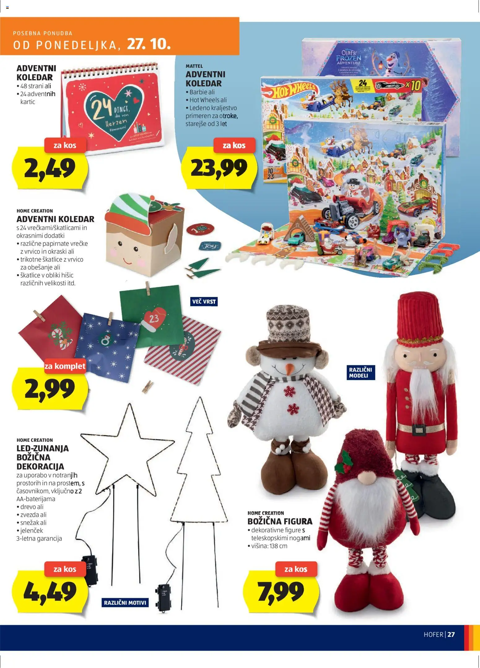 Novi Hofer katalog ponudbe – veljaven od 23.10.2025 | Stran: 27 | Izdelki: Kos