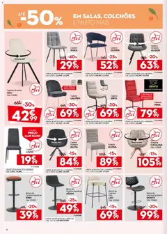 Pré-visualização Conforama folheto válido de 26.03.2026 | Página: 4 | Produtos: Cadeiras, Banco, Colchões, Cadeira