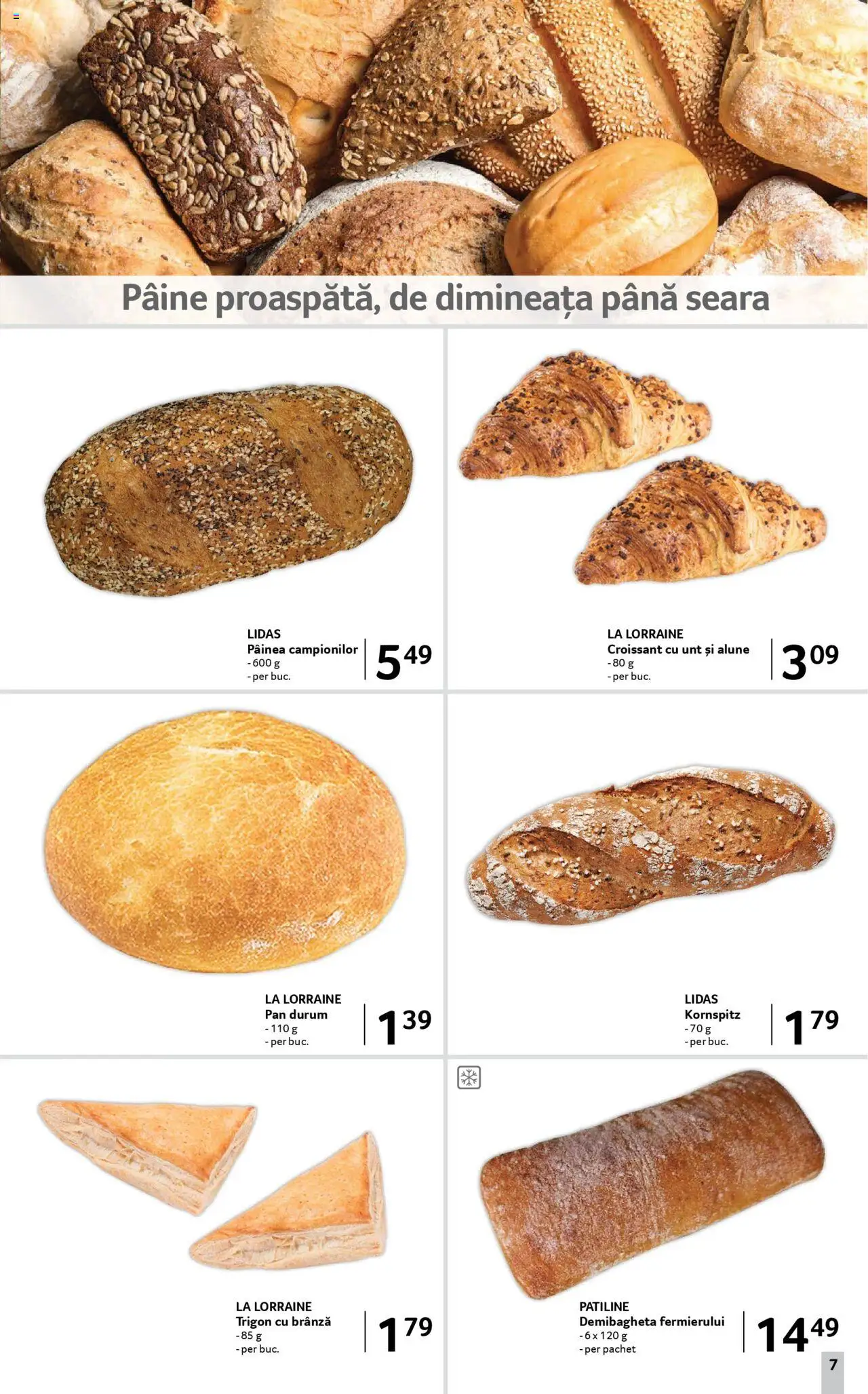 Catalog Selgros - Food – valabil de la 08.08.2025 | Pagină: 7 | Produse: Alune, Unt, Brânză, Pâine