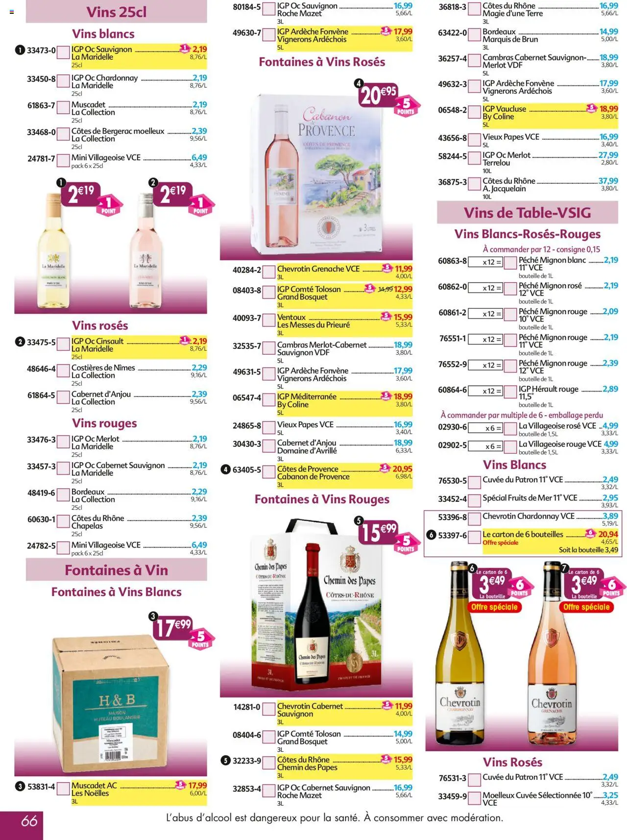  | Page: 66 | Produits: Fruits de mer, Pêche, Vin