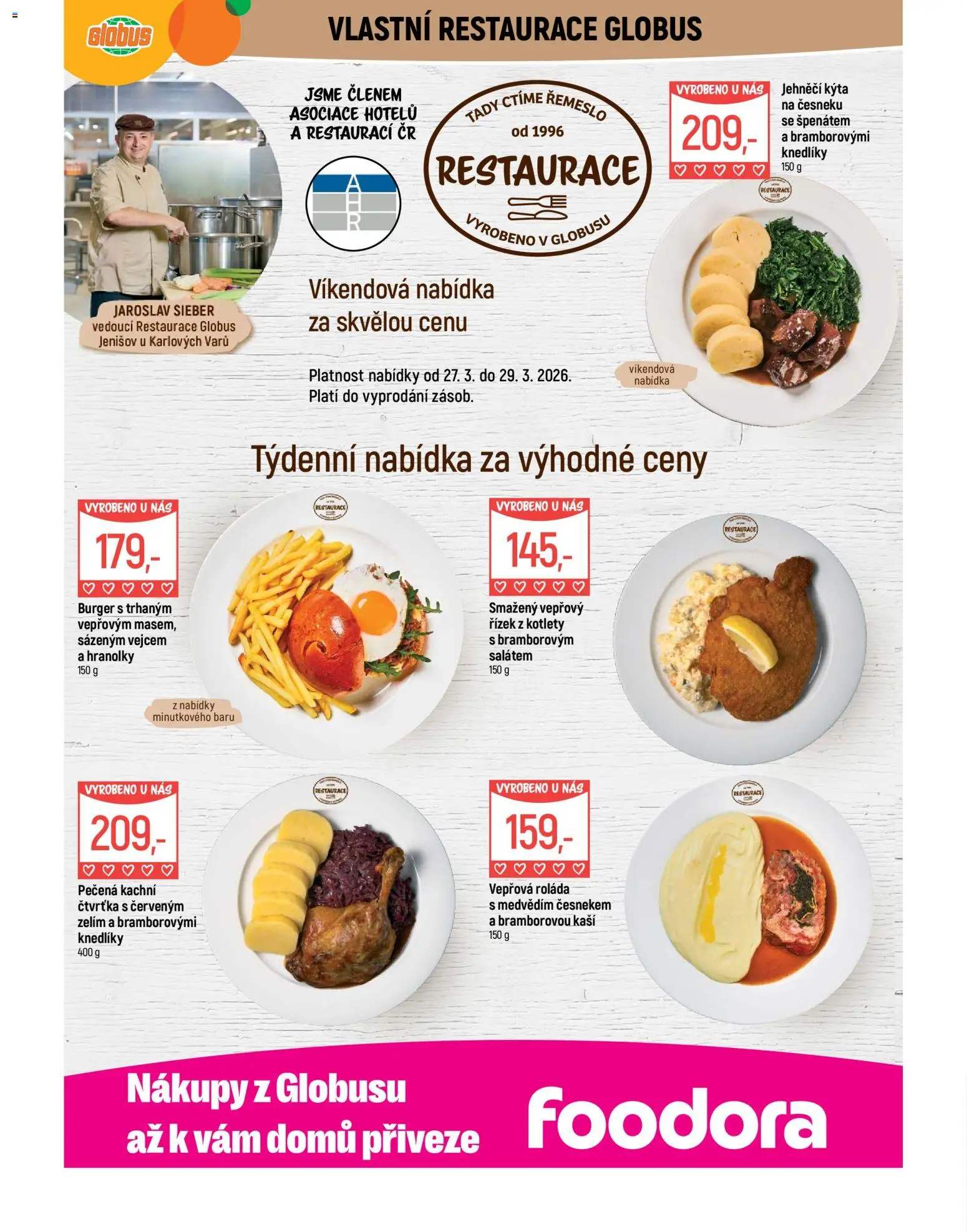 Globus leták - Karlovy Vary od 25.03.2026 | Strana: 7 | Produkty: Burger, Globus, Hranolky, Kýta
