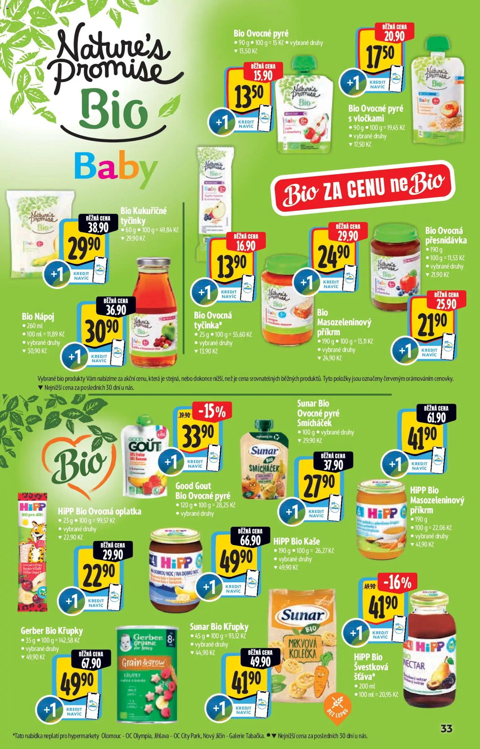 Albert katalog - Hypermarket od 14.01.2026 | Strana: 33 | Produkty: Sunar, Příkrm, Křupky, Hipp