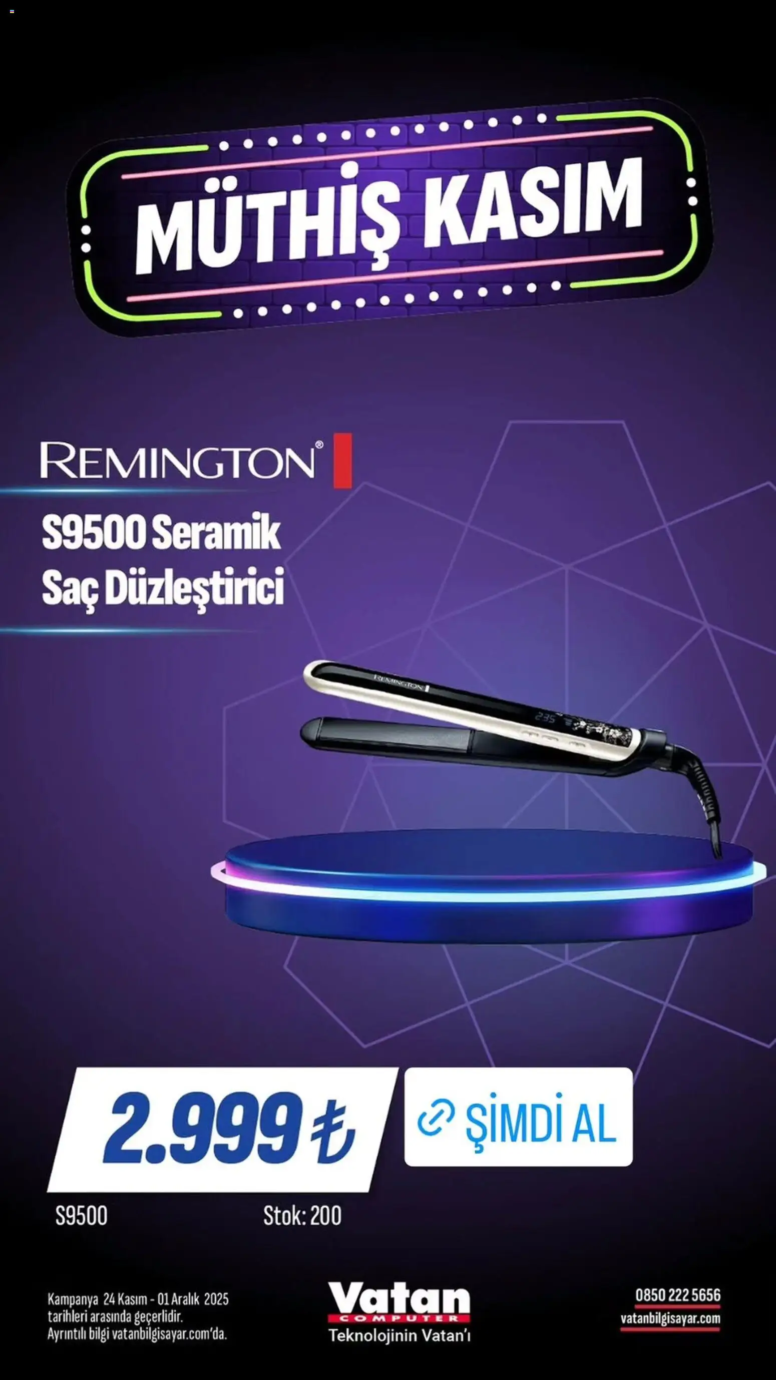 Vatan Bilgisayar Black Friday - 24.11.2025 tarihinden itibaren geçerlidir | Sayfa: 3 | Ürünler: Saç düzleştirici