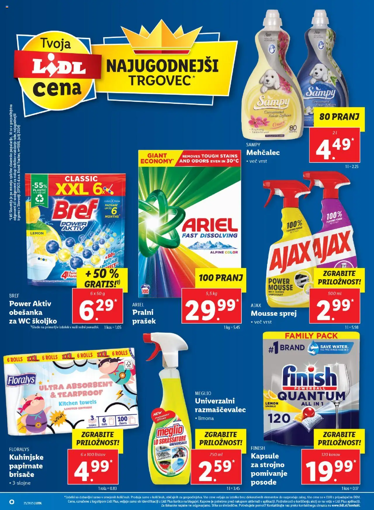 Lidl katalog │ velja od 19.06.2025 | Stran: 32 | Izdelki: Prašek, Mehčalec, Kos, Limona