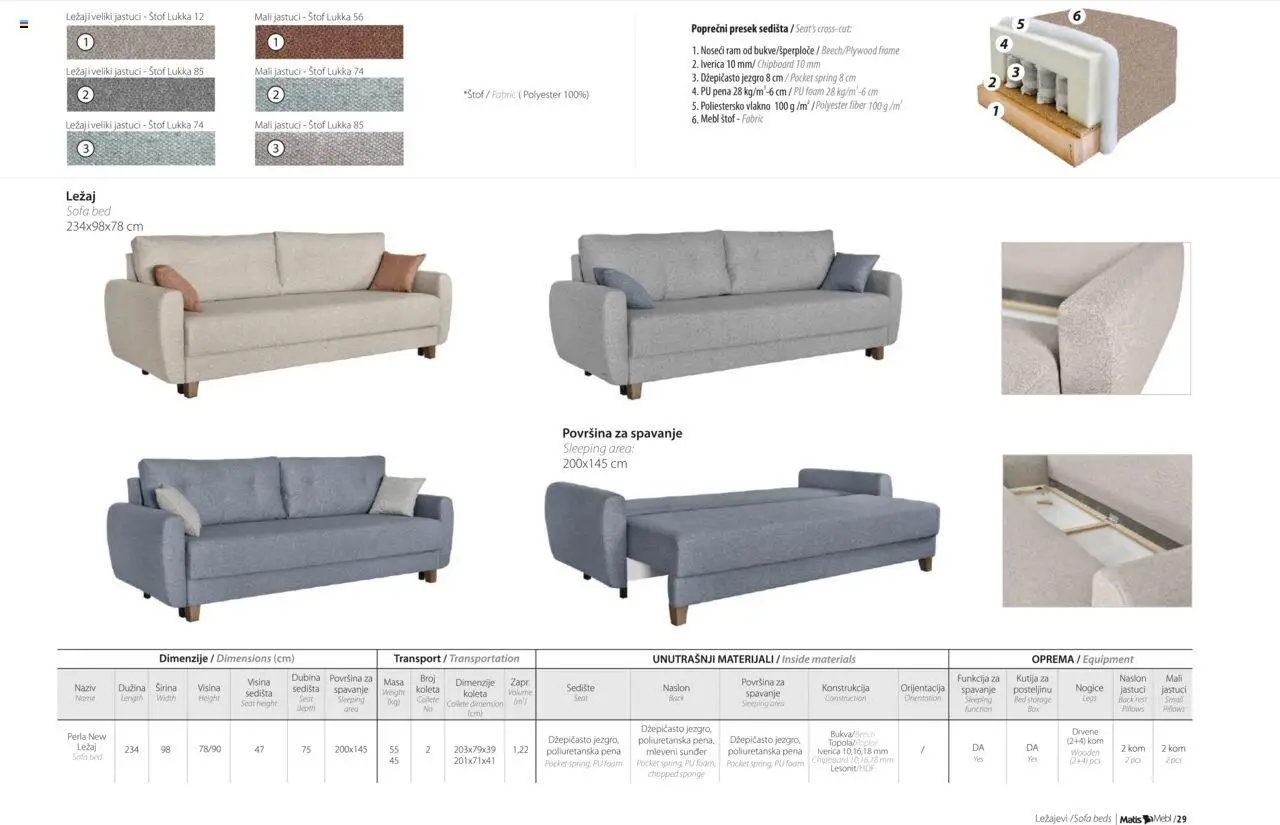 Matis katalog - važi od 01.01.2025 | Strana: 31 | Proizvode: Sofa, Kutija
