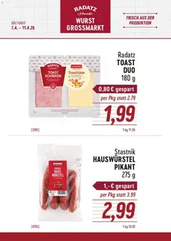 Radatz Flugblatt ab 07.04.2026 gültig