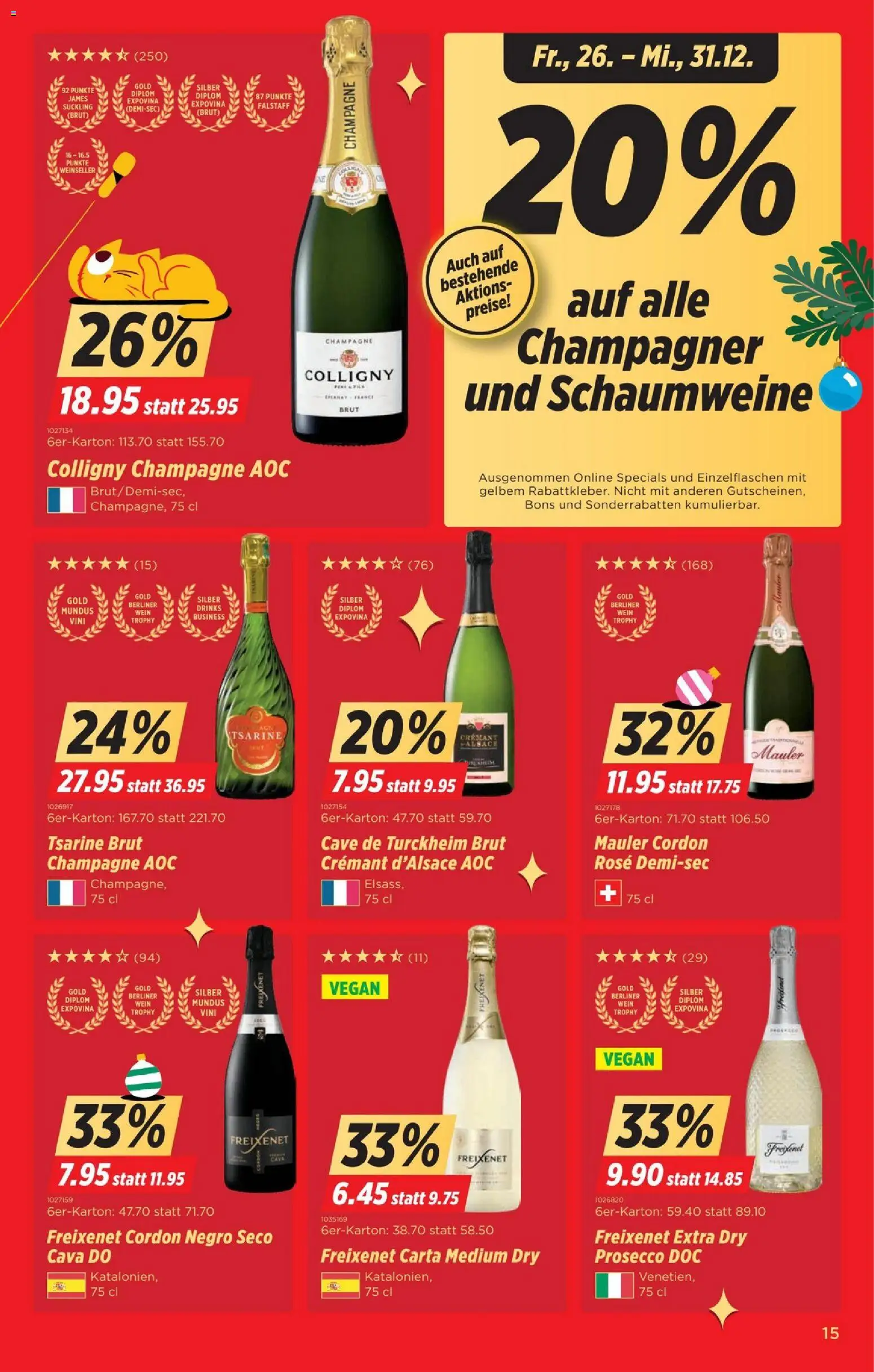 Denner Aktionen – gültig ab 23.12.2025 | Seite: 15 | Produkte: Wein