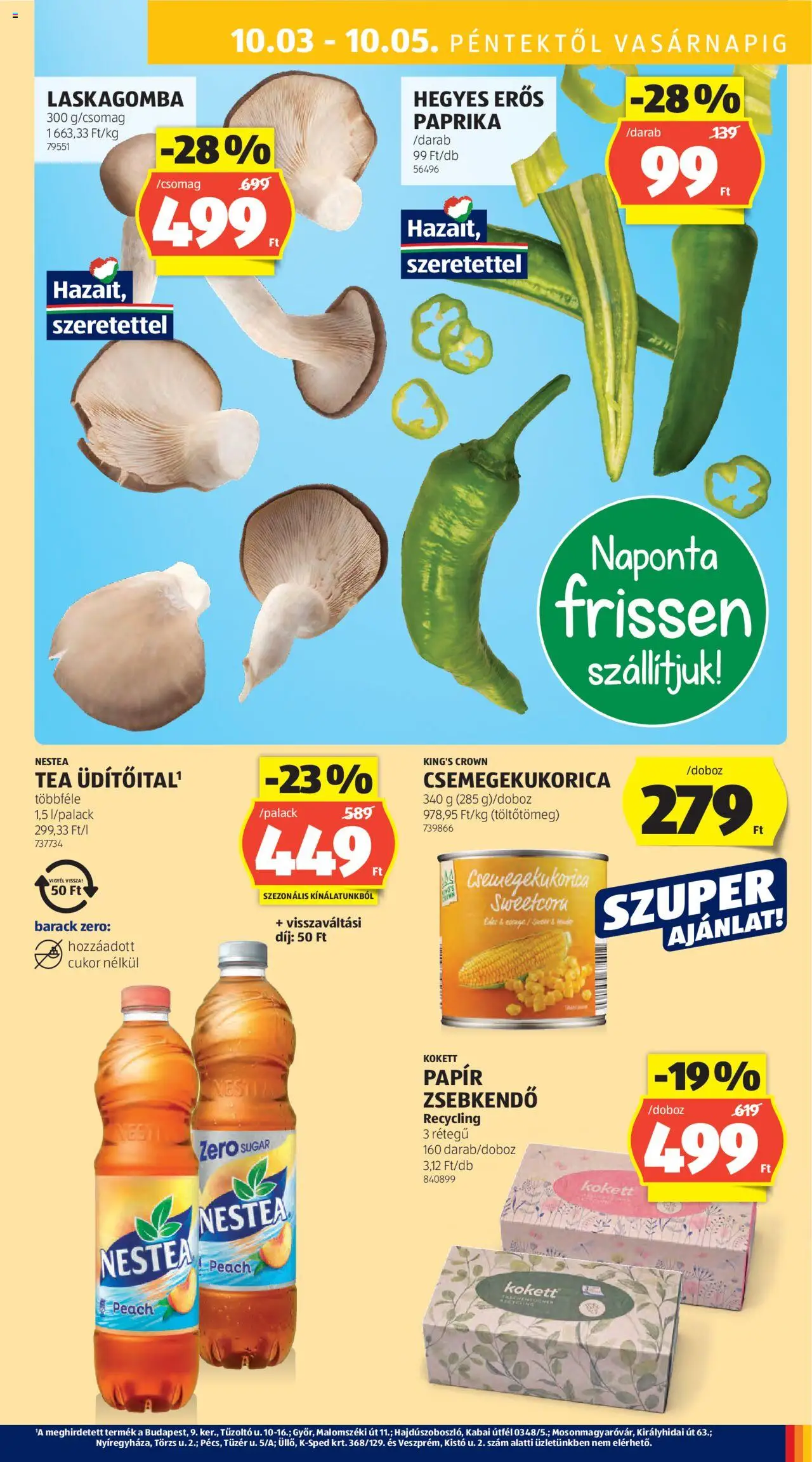 Aldi akciós ujság - amely érvényes a következő dátumtól: 02.10.2025 | Oldal: 37 | Termékek: Csemegekukorica, Laskagomba, Tea, Cukor