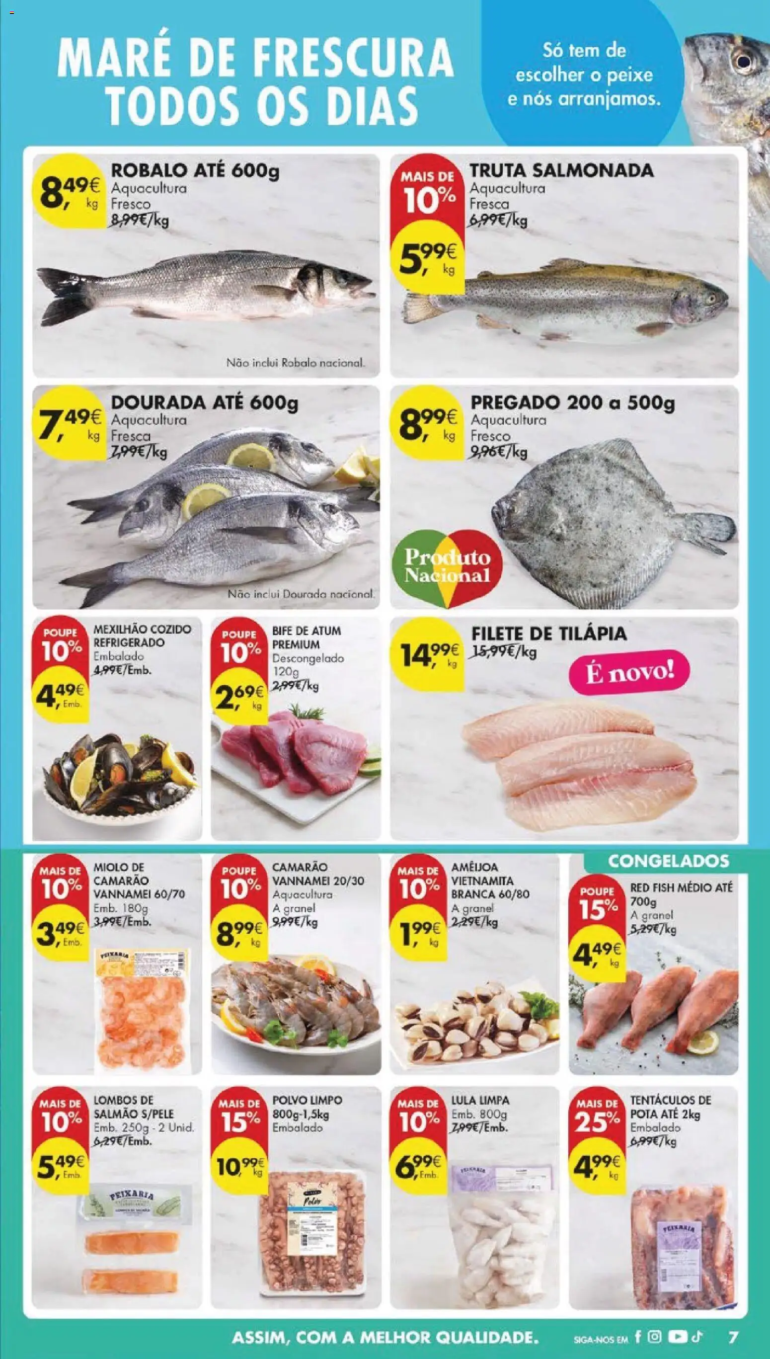 Pingo Doce folheto │ válido de 06.01.2026 | Página: 7 | Produtos: Atum, Camarão, Salmão, Truta