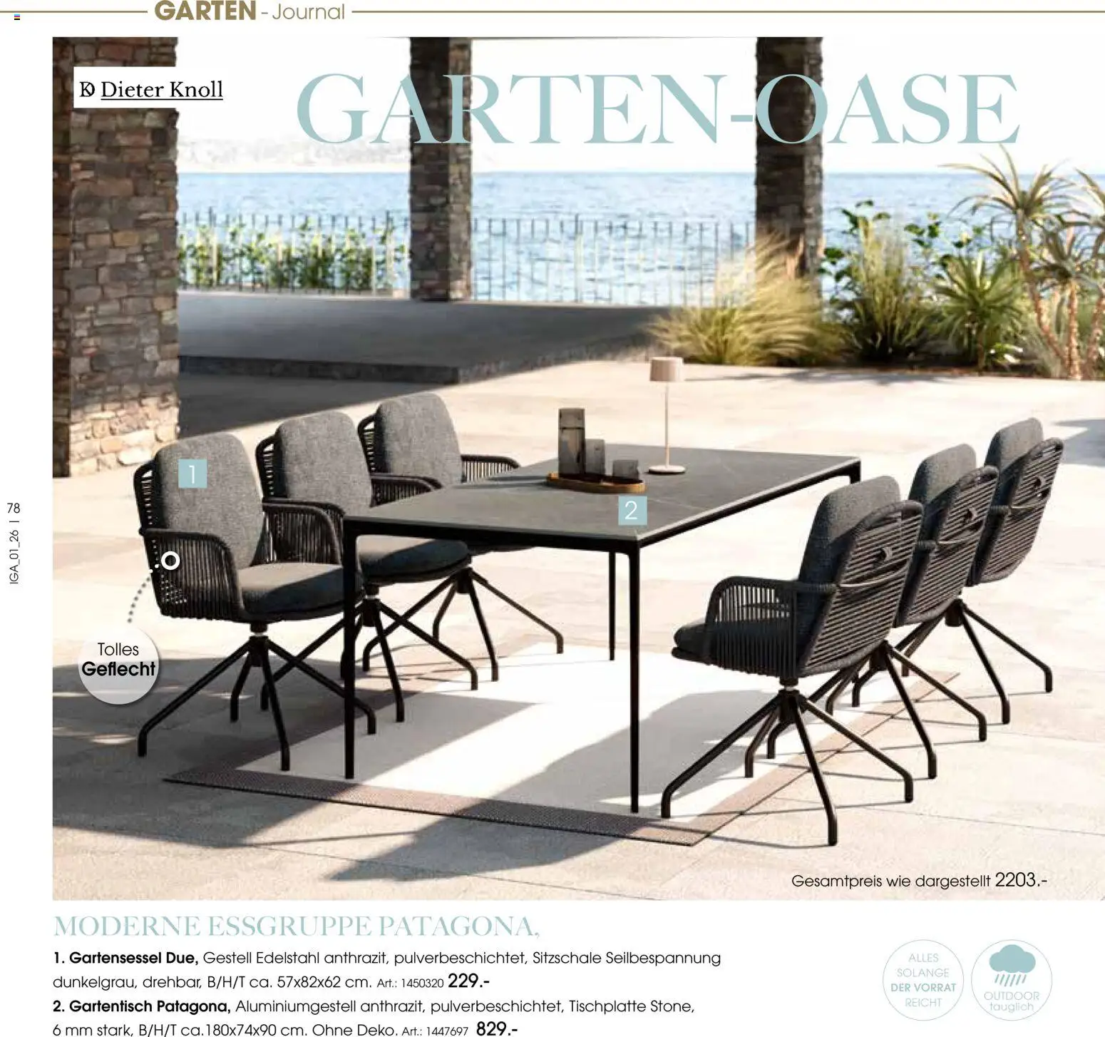 Zurbrüggen Sommer 2026 – gültig ab 19.03.2026 | Seite: 78 | Produkte: Essgruppe