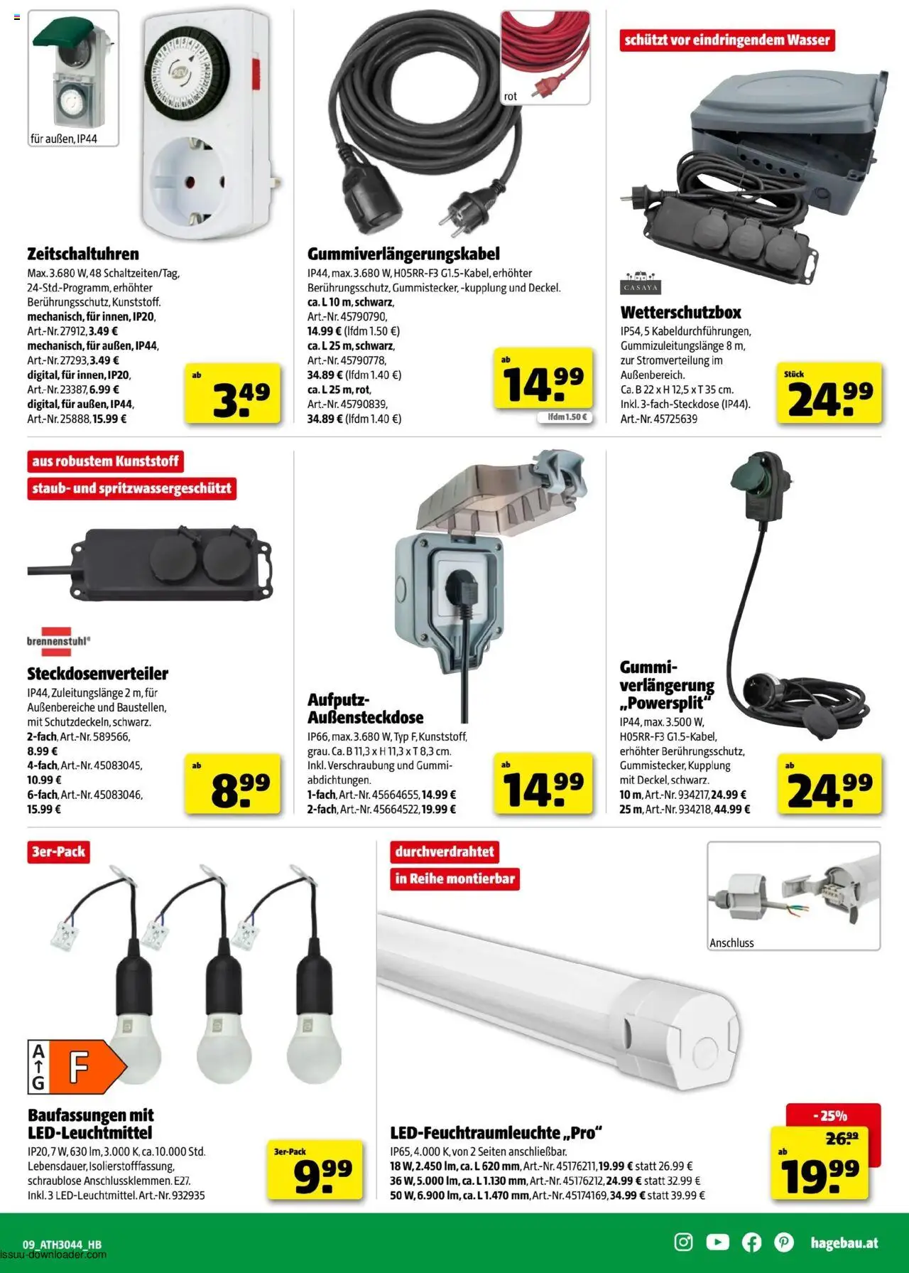 Hagebau Flugblatt gültig ab 21.10.2025 | Seite: 9 | Produkte: Wasser