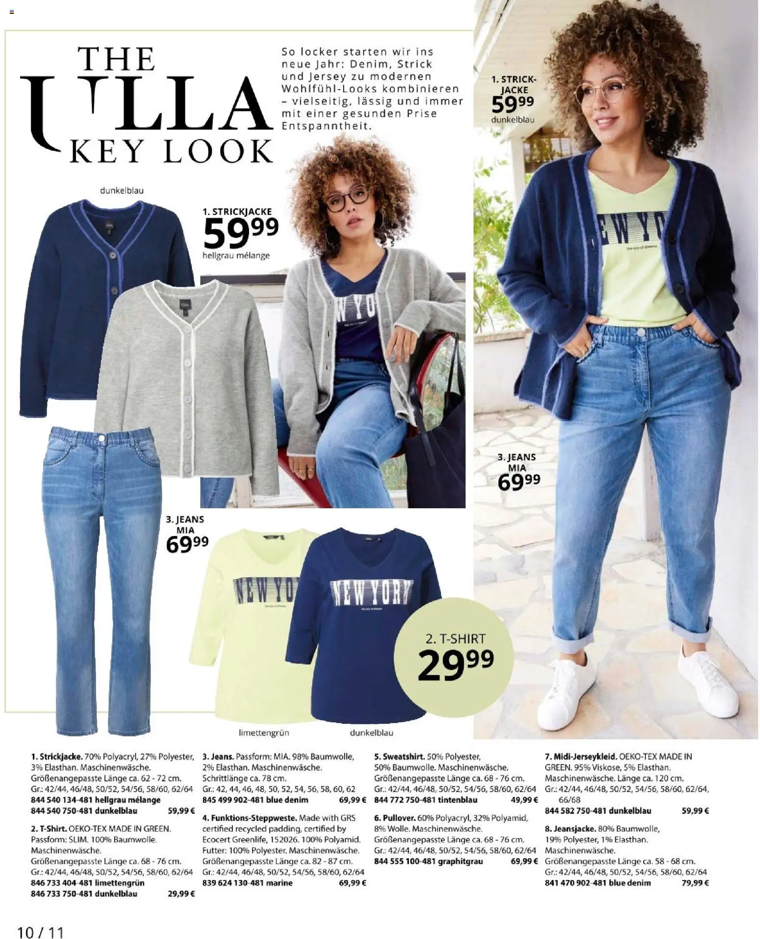 Ulla Popken akciós ujság - amely érvényes a következő dátumtól: 09.01.2026 | Oldal: 10 | Termékek: Só