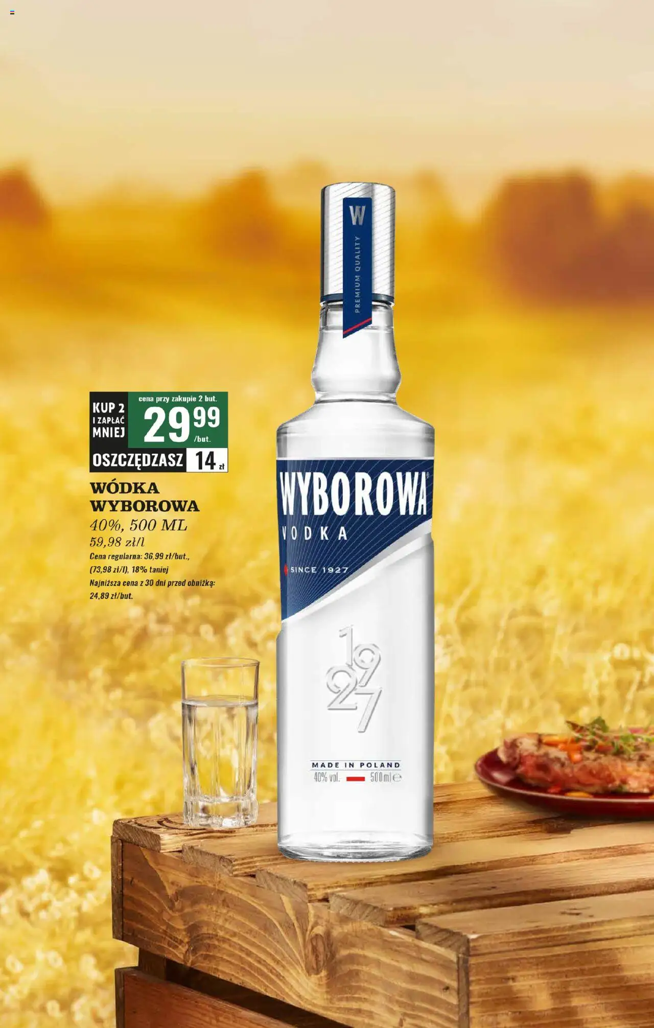 Biedronka gazetka - Czas na toast od 25.08.2025 | Strona: 26 | Produkty: Vodka, Wódka