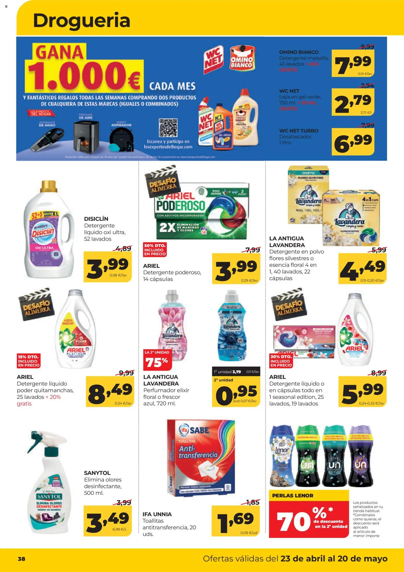 Alimerka folleto Castilla y León │ válido desde el 23.04.2026 | Página: 39 | Productos: Polvo, Detergente, Detergente líquido, Aspirador