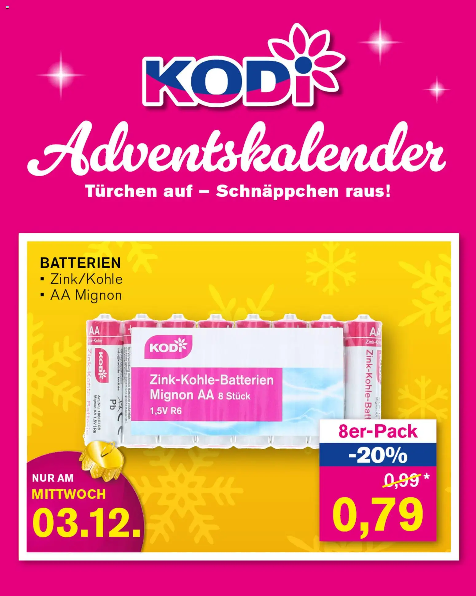 KODi Prospekt 	 – gültig ab 01.12.2025 | Seite: 2 | Produkte: Batterien
