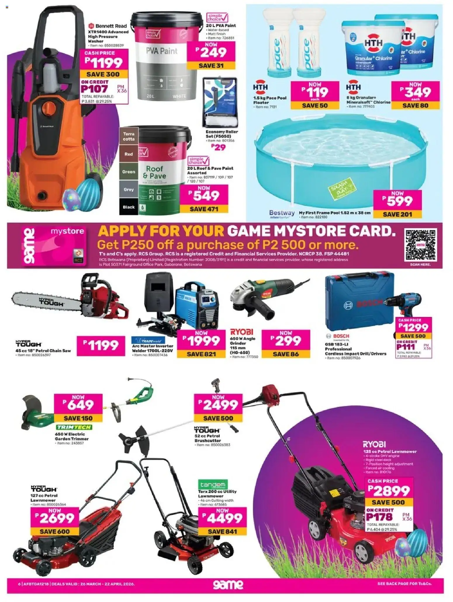 New Game catalogue – valid from 24.03.2026 | Page: 6 | Products: Utility, Frame, Grinder, Paint