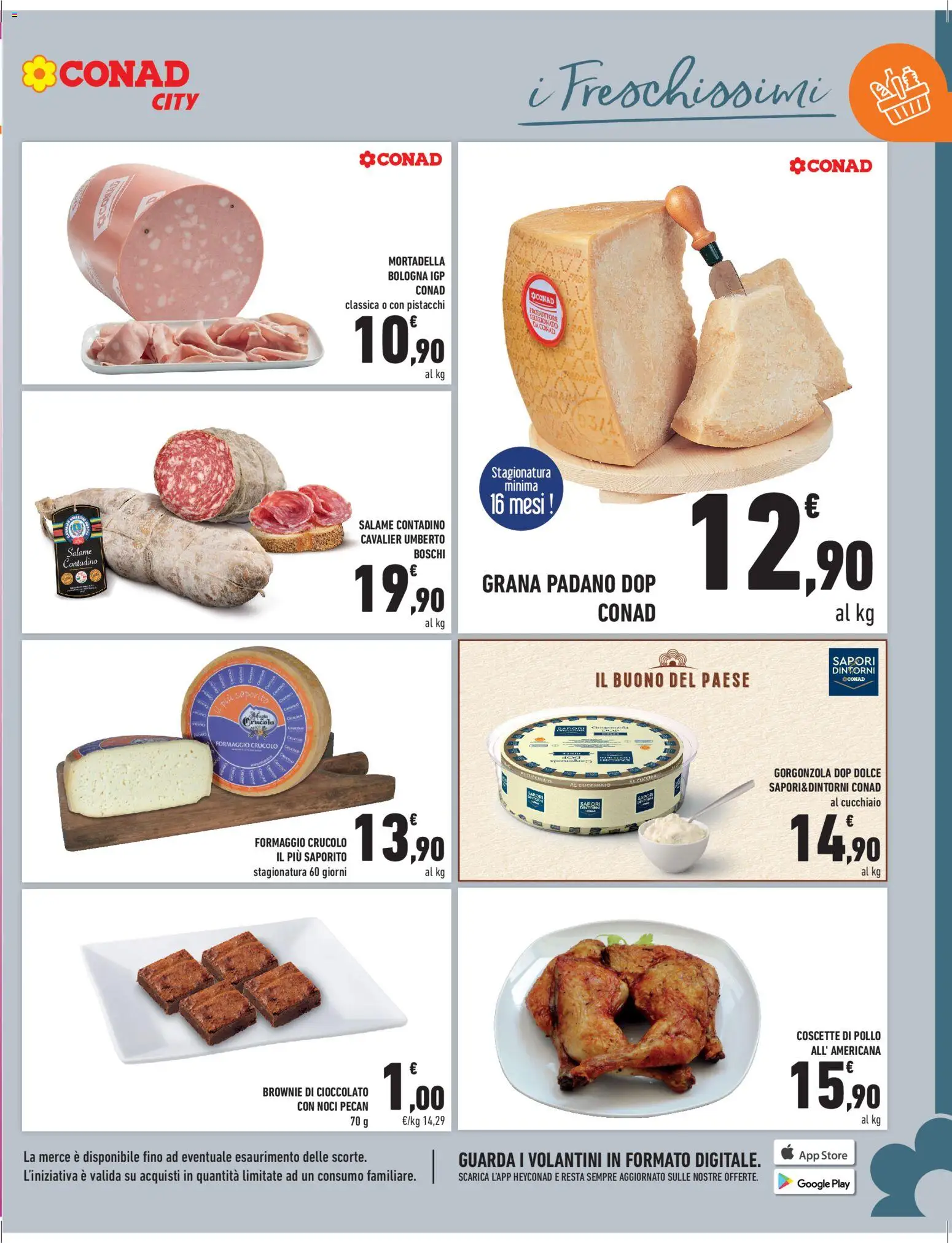 Volantino Conad del 06.03.2026 | Pagina: 5 | Prodotti: Salame, Rucola, Formaggio, Noci