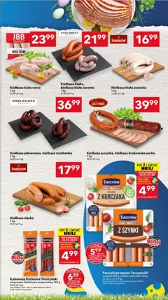 Pogląd oferty "Lewiatan gazetka - Ostrów Wielkopolski" - ważna od 26.03.2026 | Strona: 3 | Produkty: Myśliwska, Kabanosy, Kiełbasa krakowska, Kiełbasa śląska