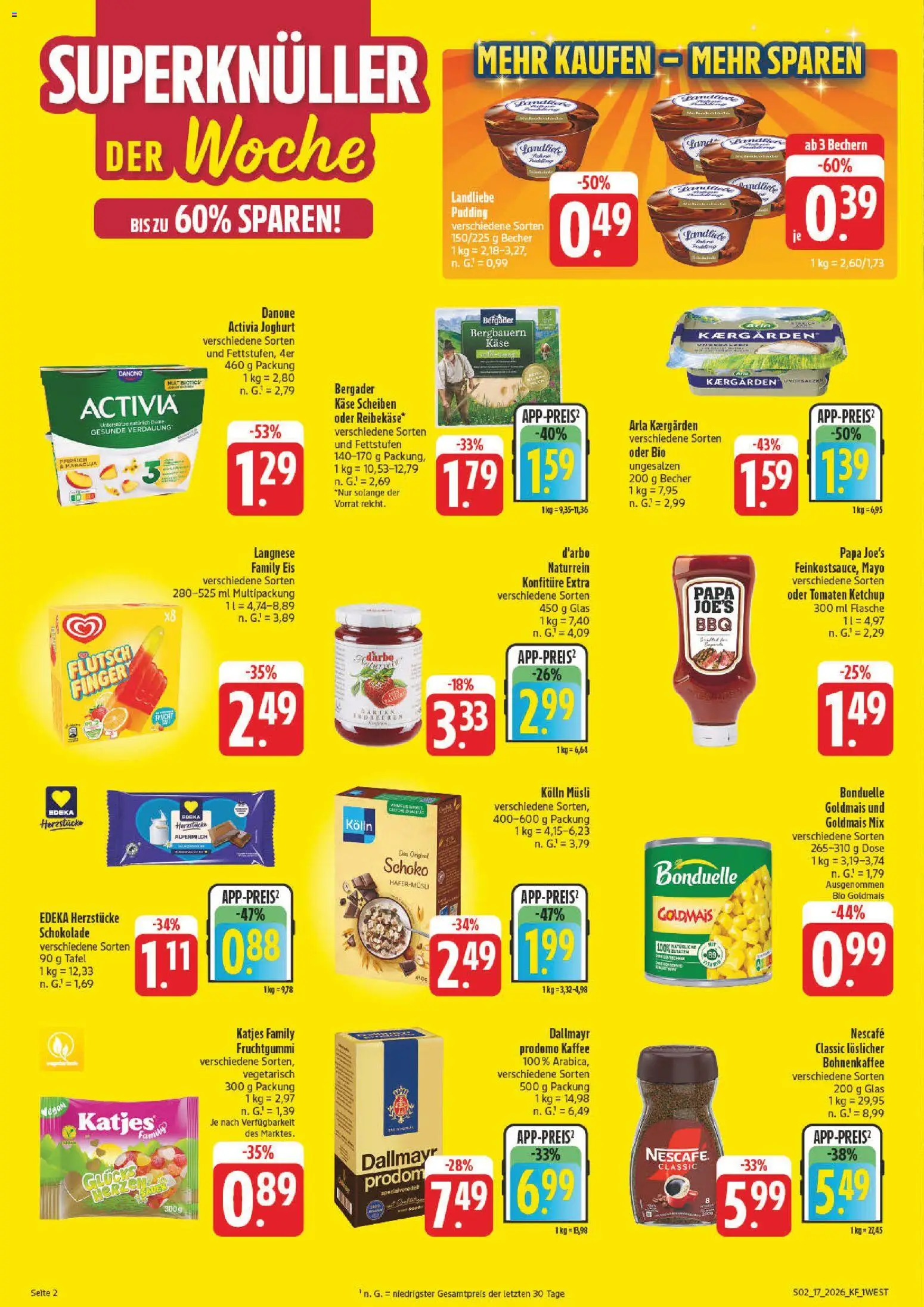 nah & gut Prospekt 	 – gültig ab 20.04.2026 | Seite: 2 | Produkte: Nescafe, Danone activia, Tomaten, Dallmayr