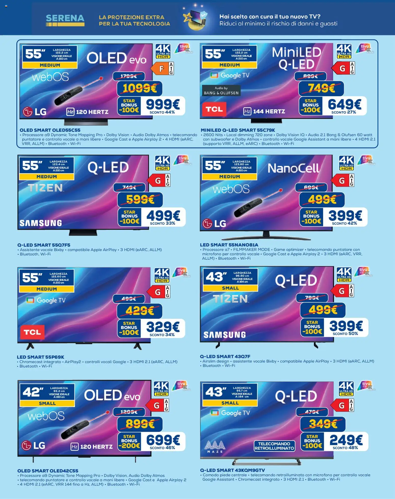 Volantino Euronics del 09.04.2026 | Pagina: 3 | Prodotti: Telecomando, TV, Microfono, Samsung