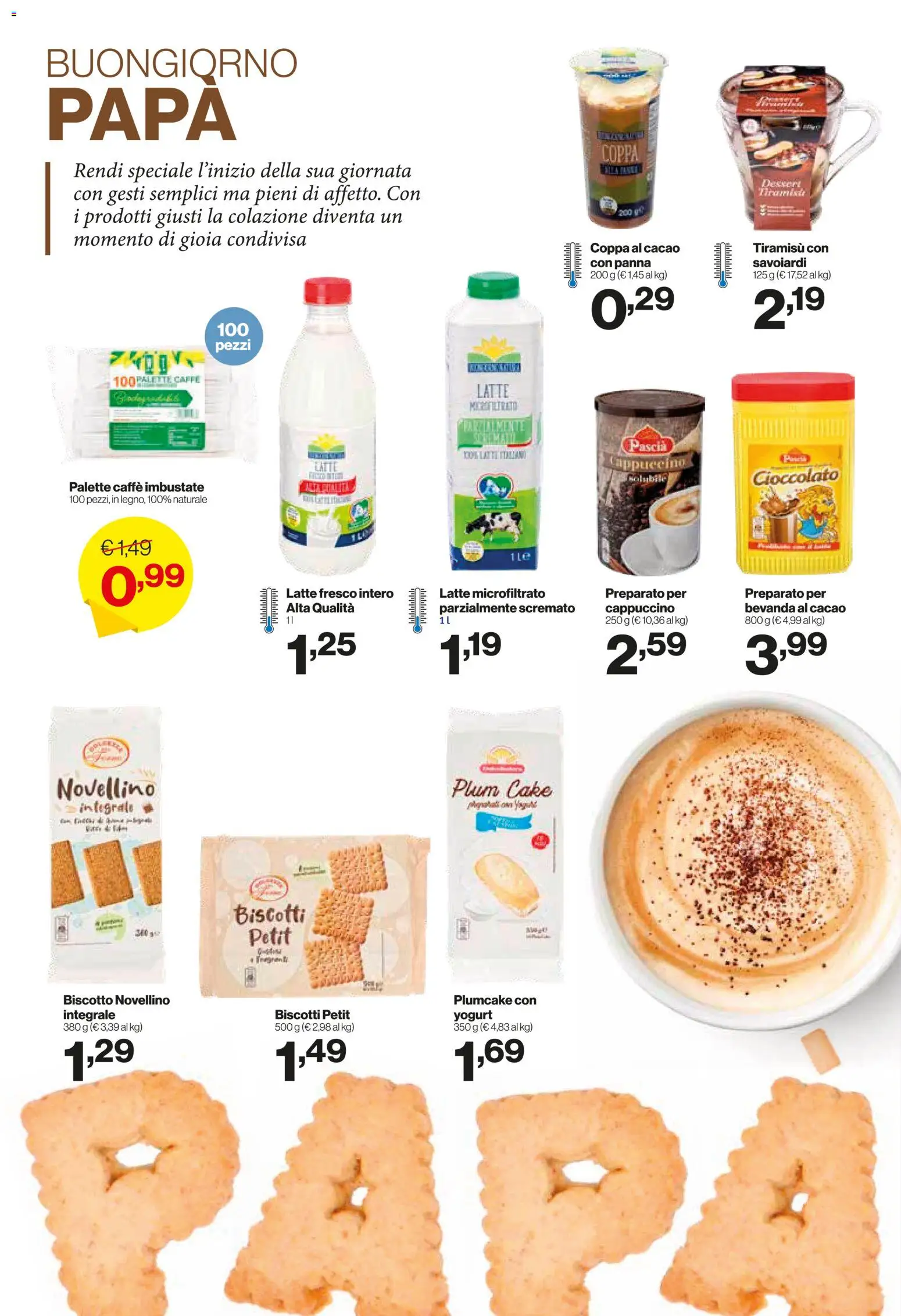 Volantino IN's del 11.03.2026 | Pagina: 6 | Prodotti: Caffè, Latte, Cacao, Savoiardi