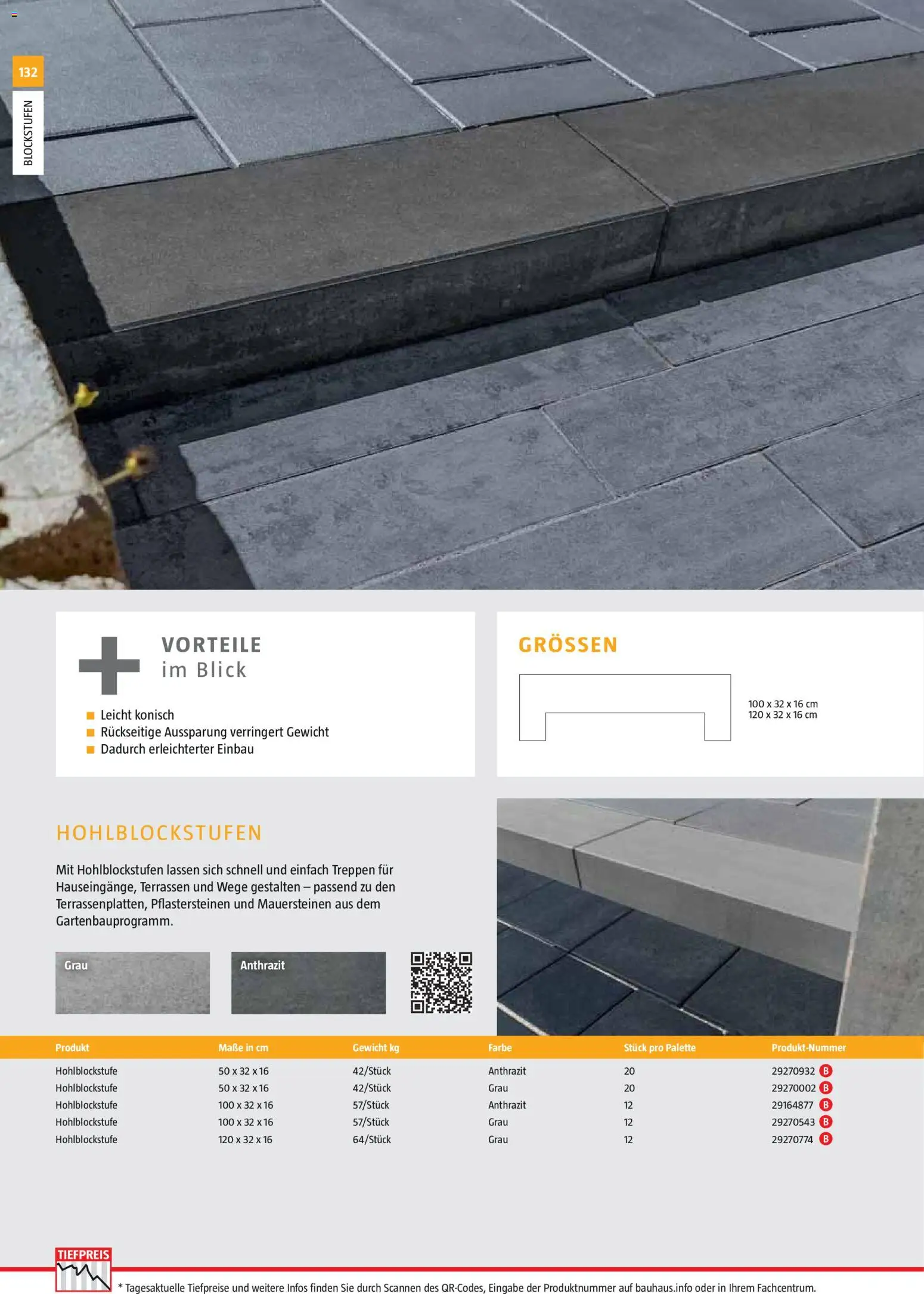 Bauhaus Gartenbaumaterialien gültig ab 01.04.2026 | Seite: 132 | Produkte: Gewicht